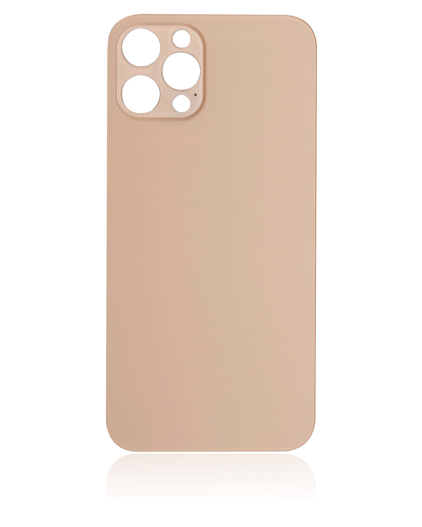 Back Glass With 3M Adhesive For iPhone 12 Pro (No Logo / Large Camera Hole) (Gold)