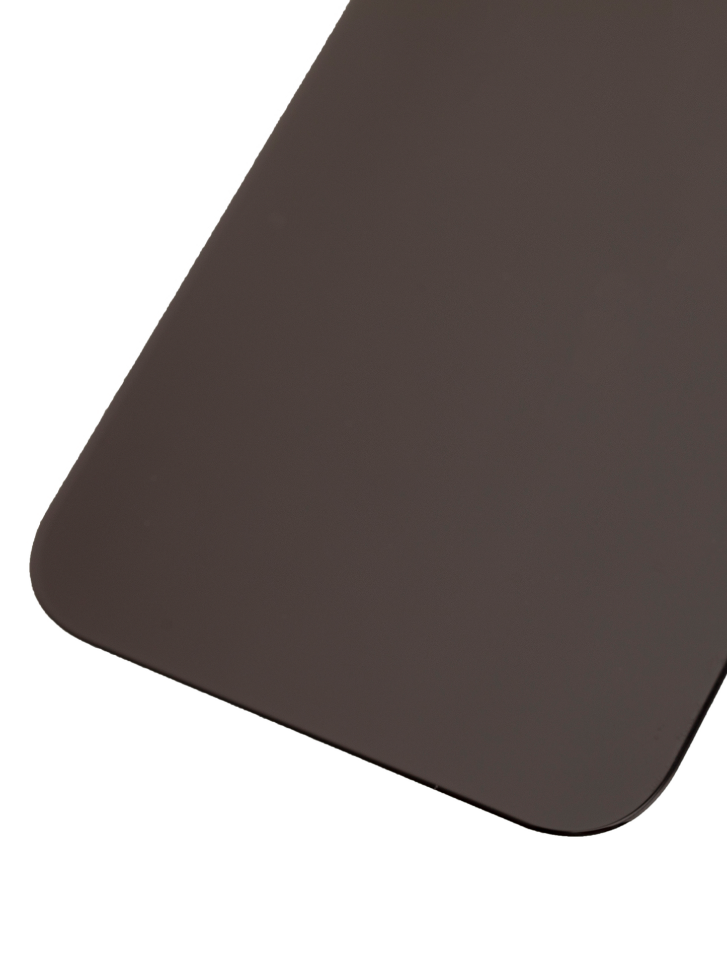 Back Glass With 3M Adhesive For iPhone 12 (No Logo / Large Camera Hole) (Black)