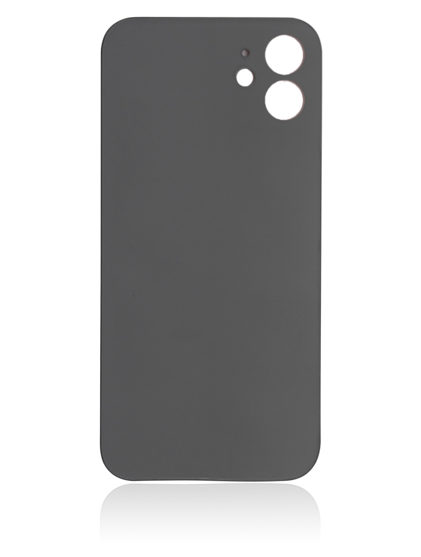 Back Glass With 3M Adhesive For iPhone 12 (No Logo / Large Camera Hole) (Red)