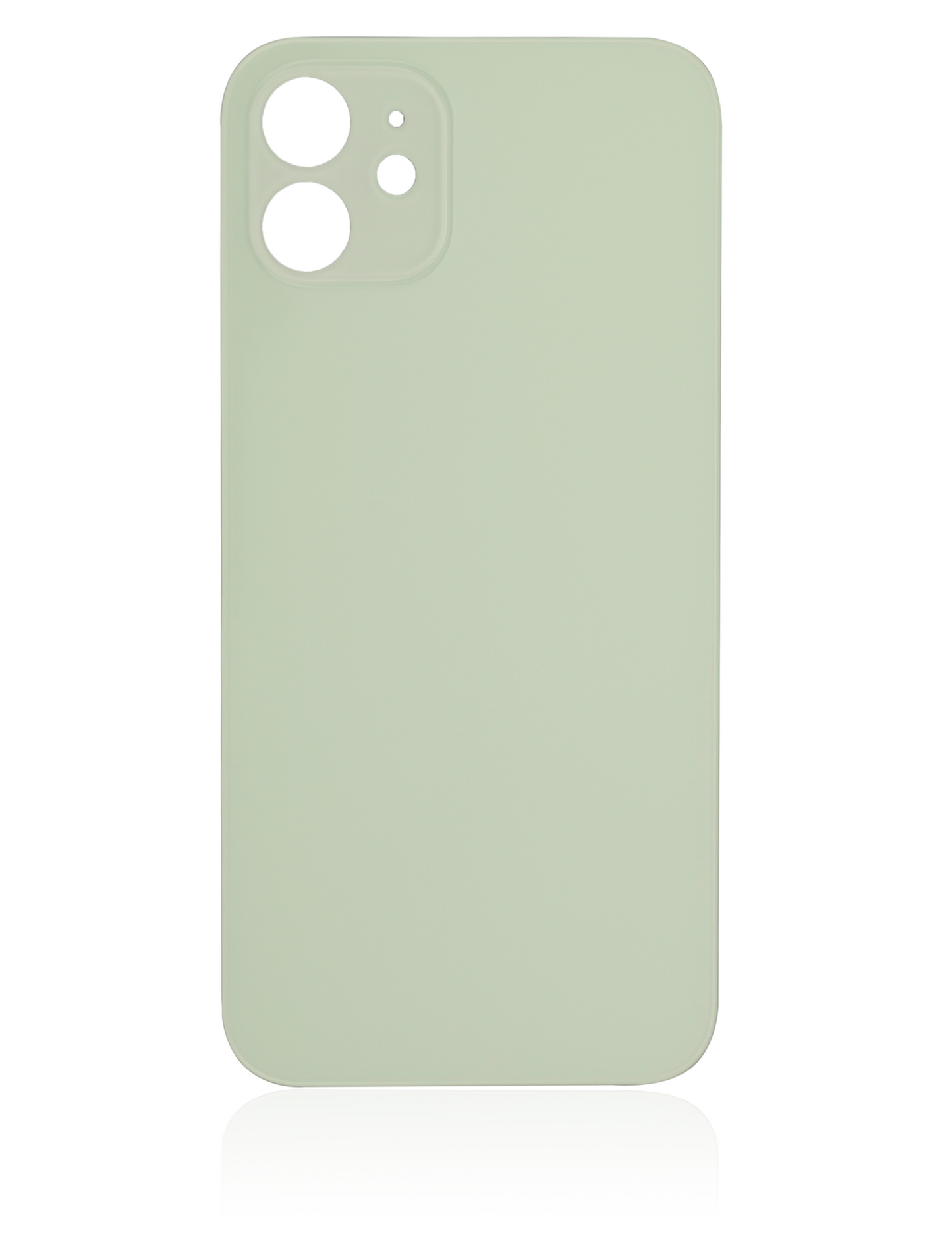 Back Glass With 3M Adhesive For iPhone 12 (No Logo / Large Camera Hole) (Green)