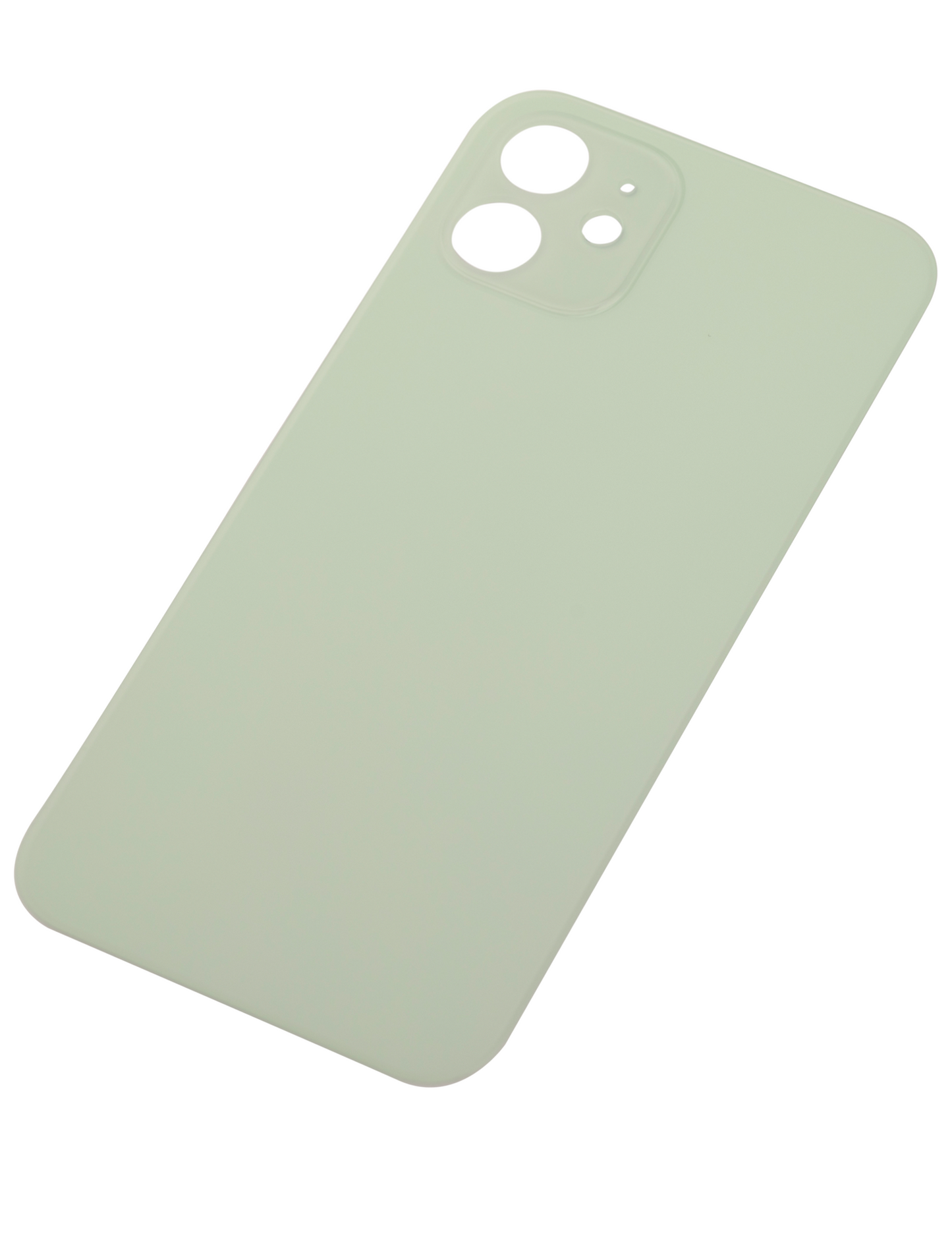 Back Glass With 3M Adhesive For iPhone 12 (No Logo / Large Camera Hole) (Green)