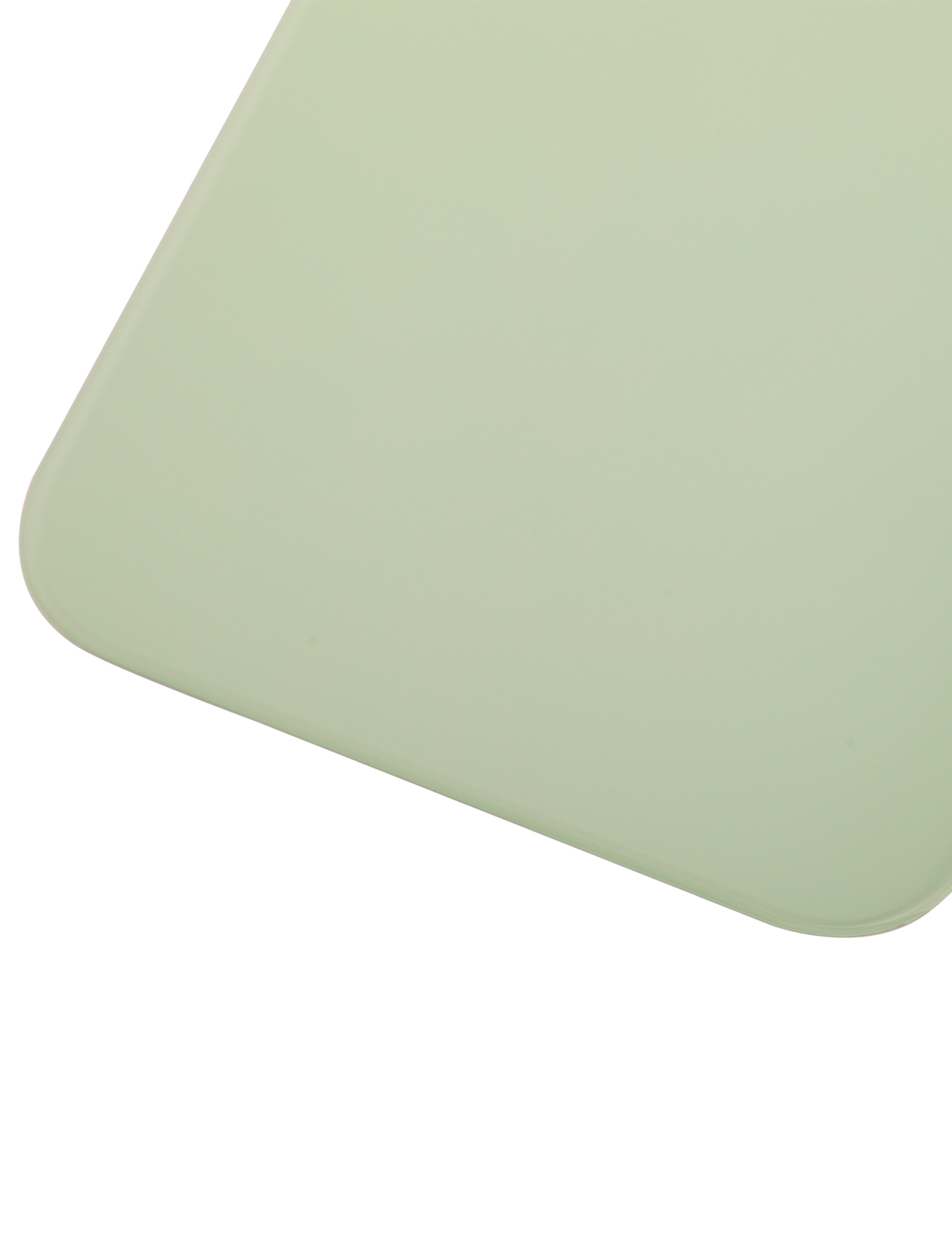 Back Glass With 3M Adhesive For iPhone 12 (No Logo / Large Camera Hole) (Green)