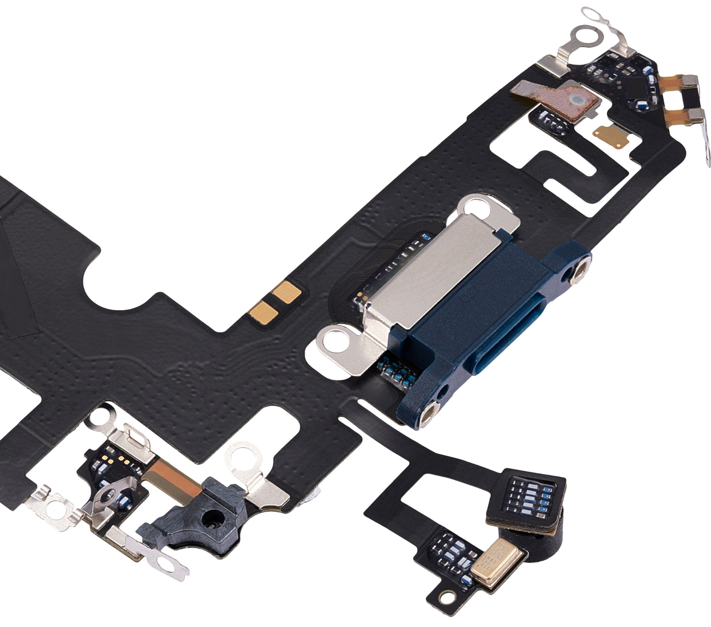 Charging Port Flex Cable For iPhone 12 Mini (Used OEM Pull) (Blue)