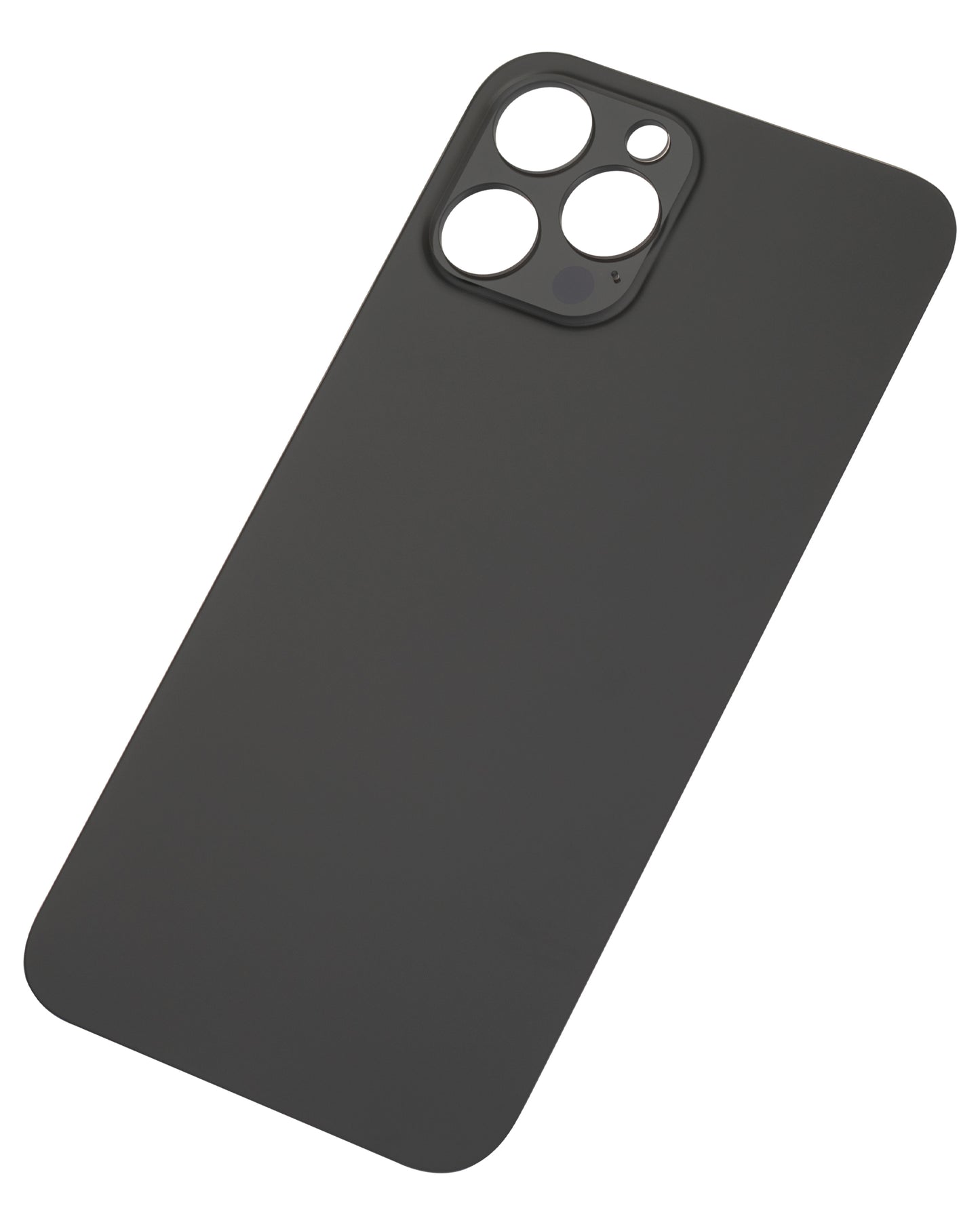 Back Glass With 3M Adhesive For iPhone 12 Pro Max (No Logo / Large Camera Hole) (Graphite)