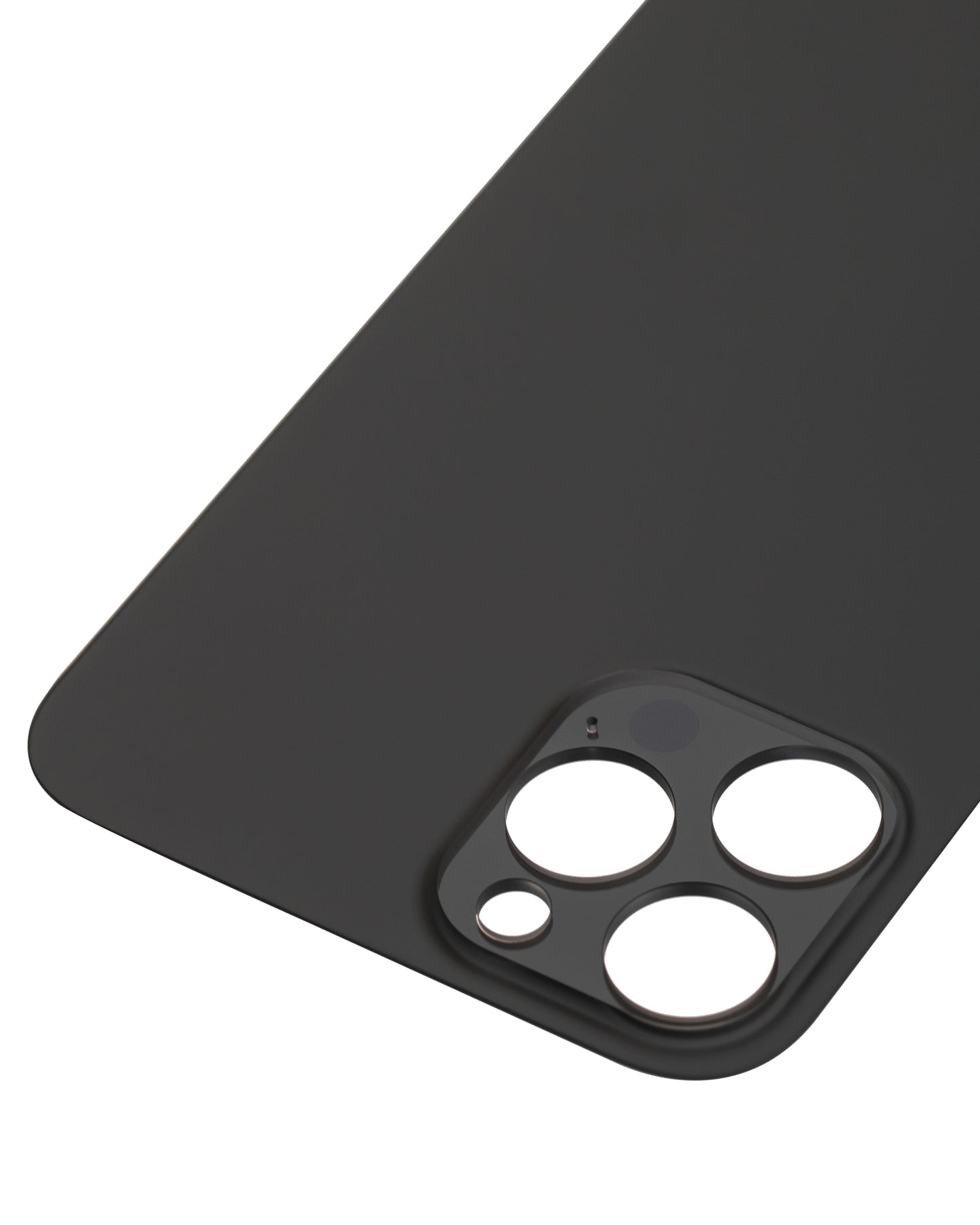 Back Glass With 3M Adhesive For iPhone 12 Pro Max (No Logo / Large Camera Hole) (Graphite)