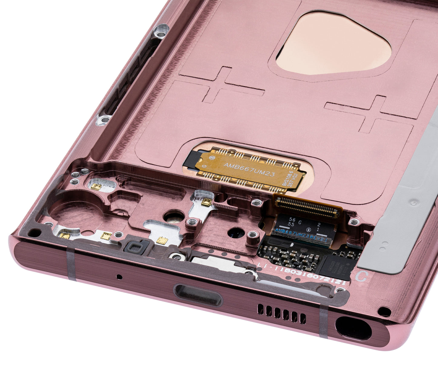 OLED Assembly With Frame For Samsung Galaxy Note 20 5G (Refurbished) (Mystic Bronze)