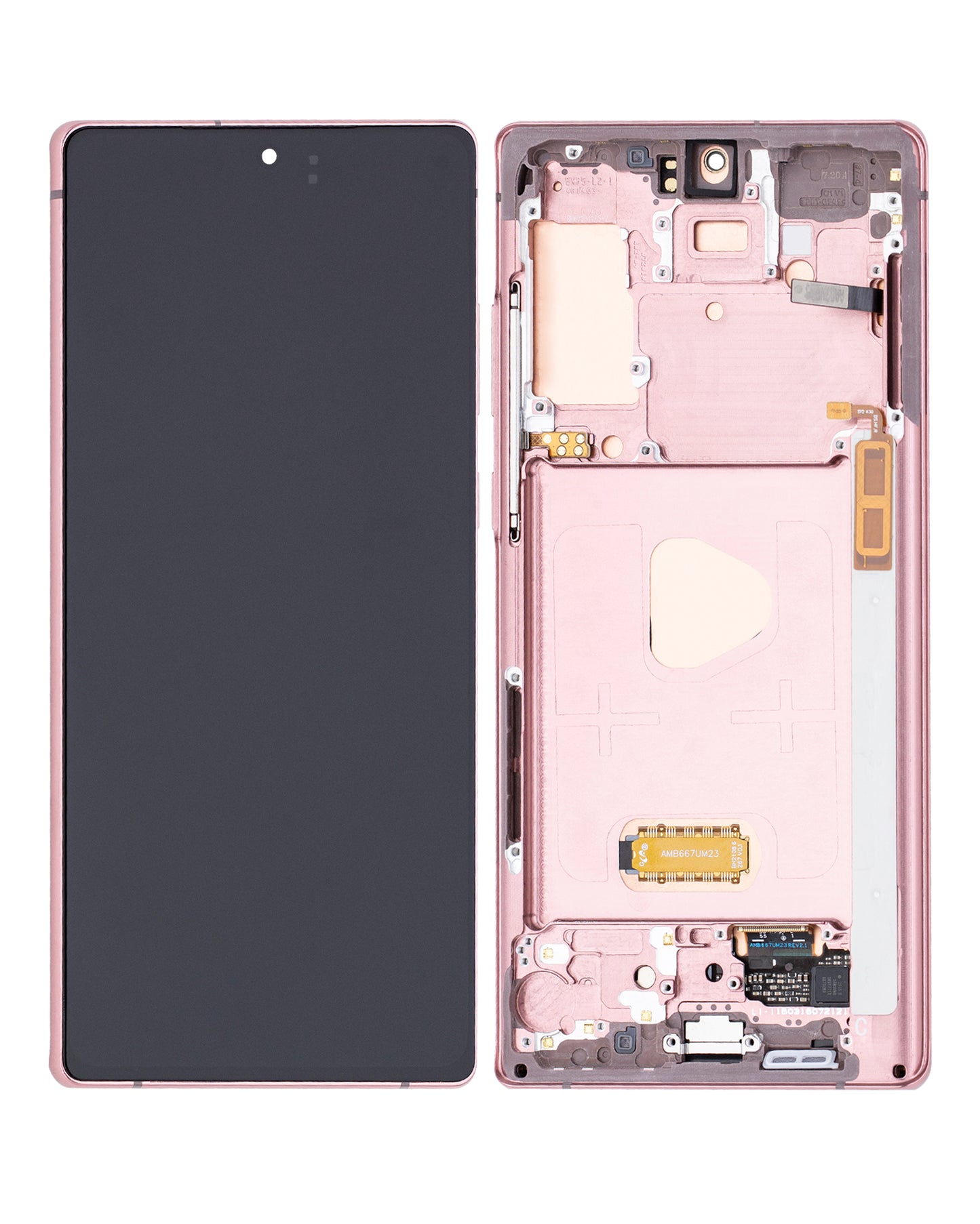 OLED Assembly With Frame For Samsung Galaxy Note 20 5G (Refurbished) (Mystic Bronze)