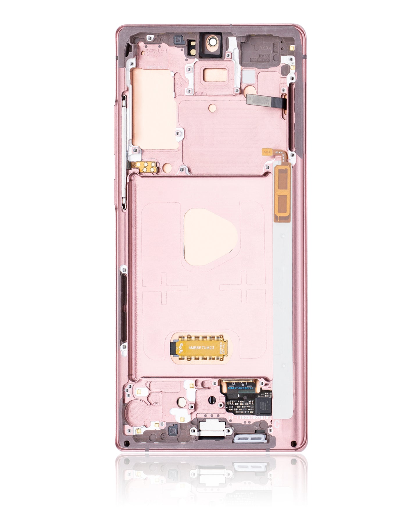 OLED Assembly With Frame For Samsung Galaxy Note 20 5G (Refurbished) (Mystic Bronze)