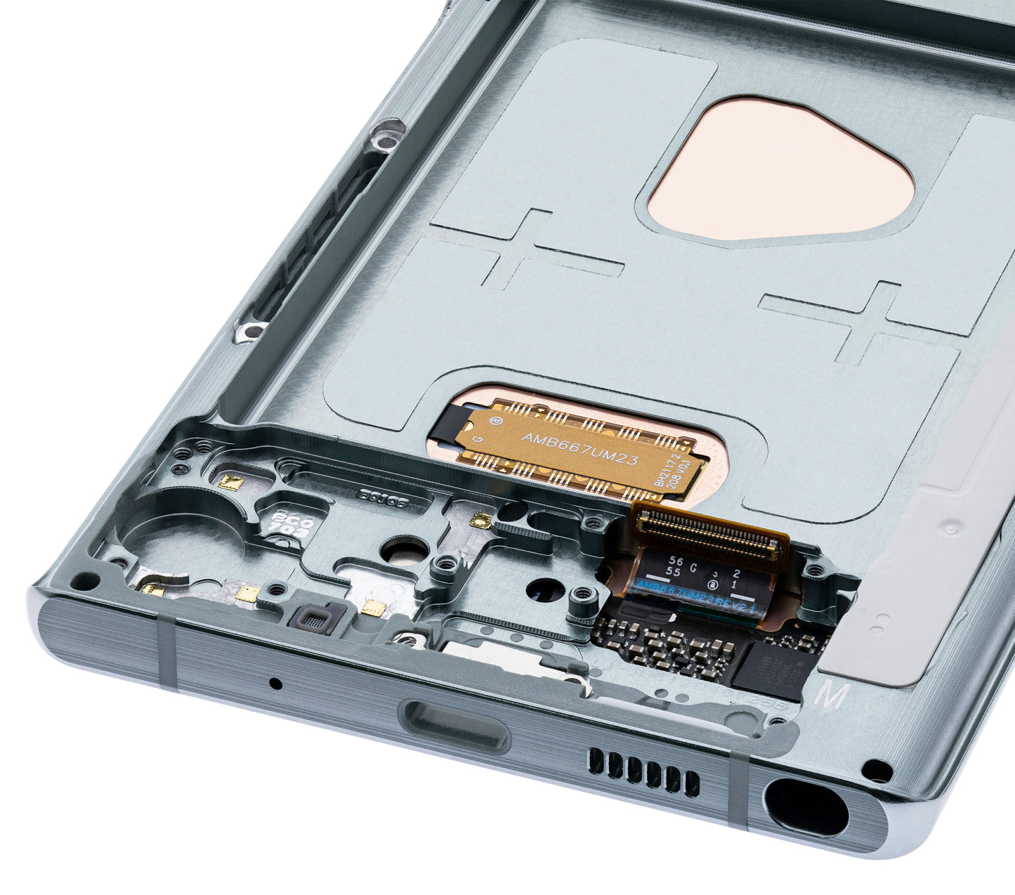 OLED Assembly With Frame For Samsung Galaxy Note 20 5G (Refurbished) (Mystic Green)