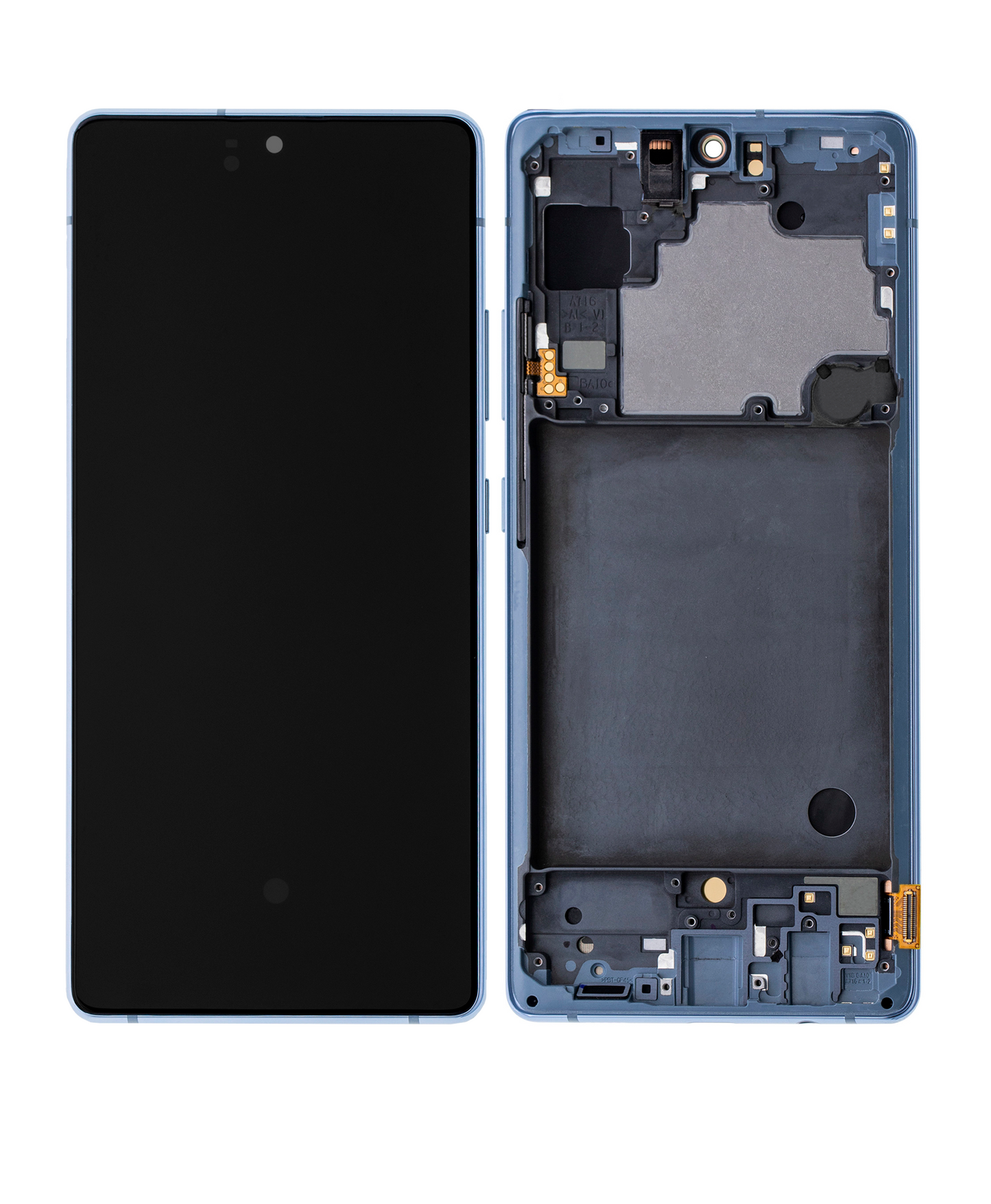 OLED Assembly With Frame For Samsung Galaxy A71 5G (A716U / 2020) (Refurbished) (Prism Cube Blue)