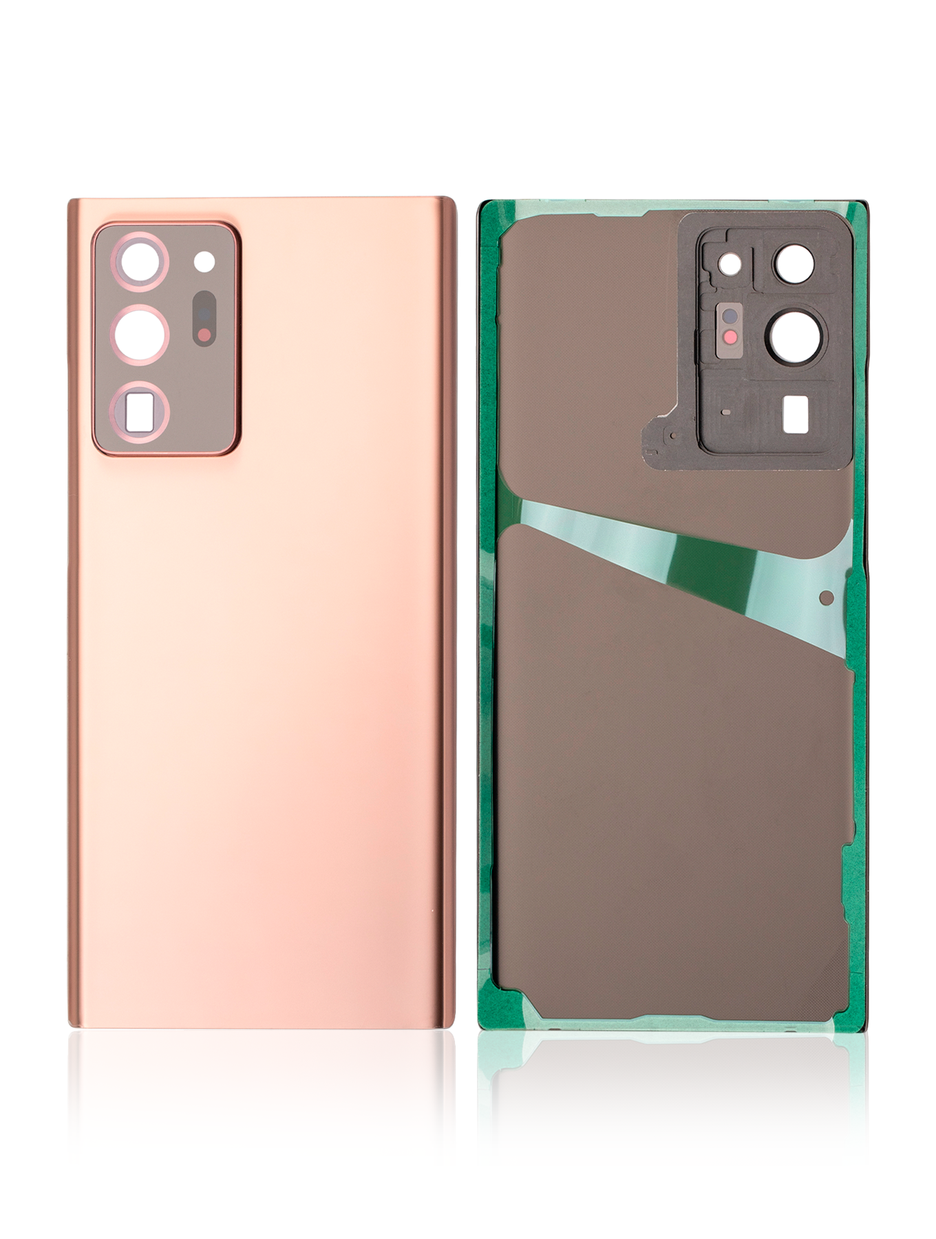 Back Cover Glass With Camera Lens For Samsung Galaxy Note 20 Ultra (No Logo) (Aftermarket Plus) (Mystic Bronze)