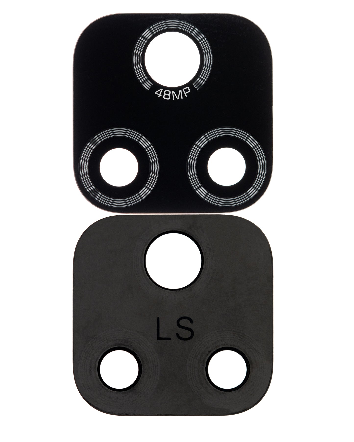 Back Camera Lens (Glass Only) With Adhesive For Motorola Moto E7 (XT2095 / 2020) (Black) - image 2