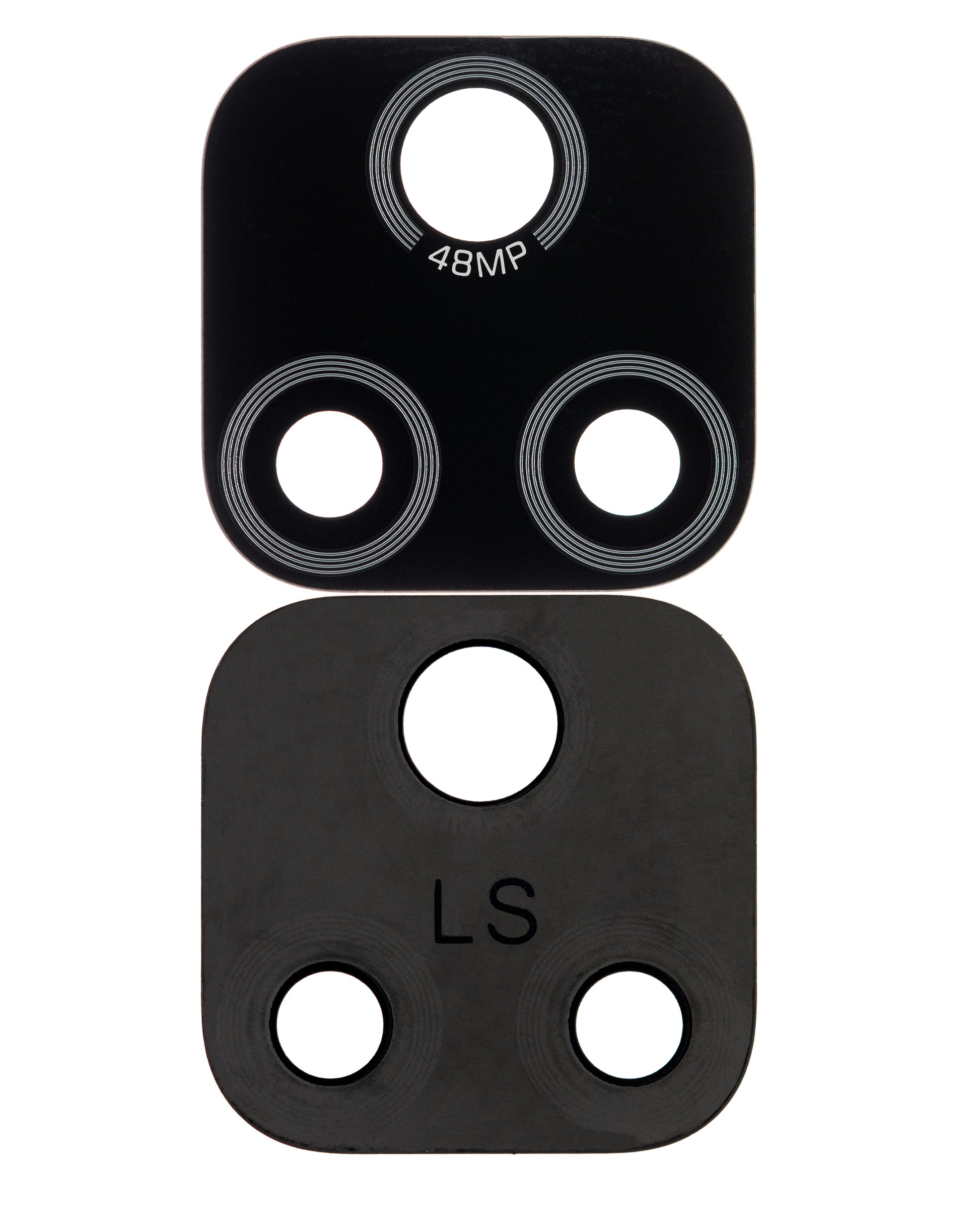 Back Camera Lens (Glass Only) With Adhesive For Motorola Moto E7 (XT2095 / 2020) (Black) - image 2