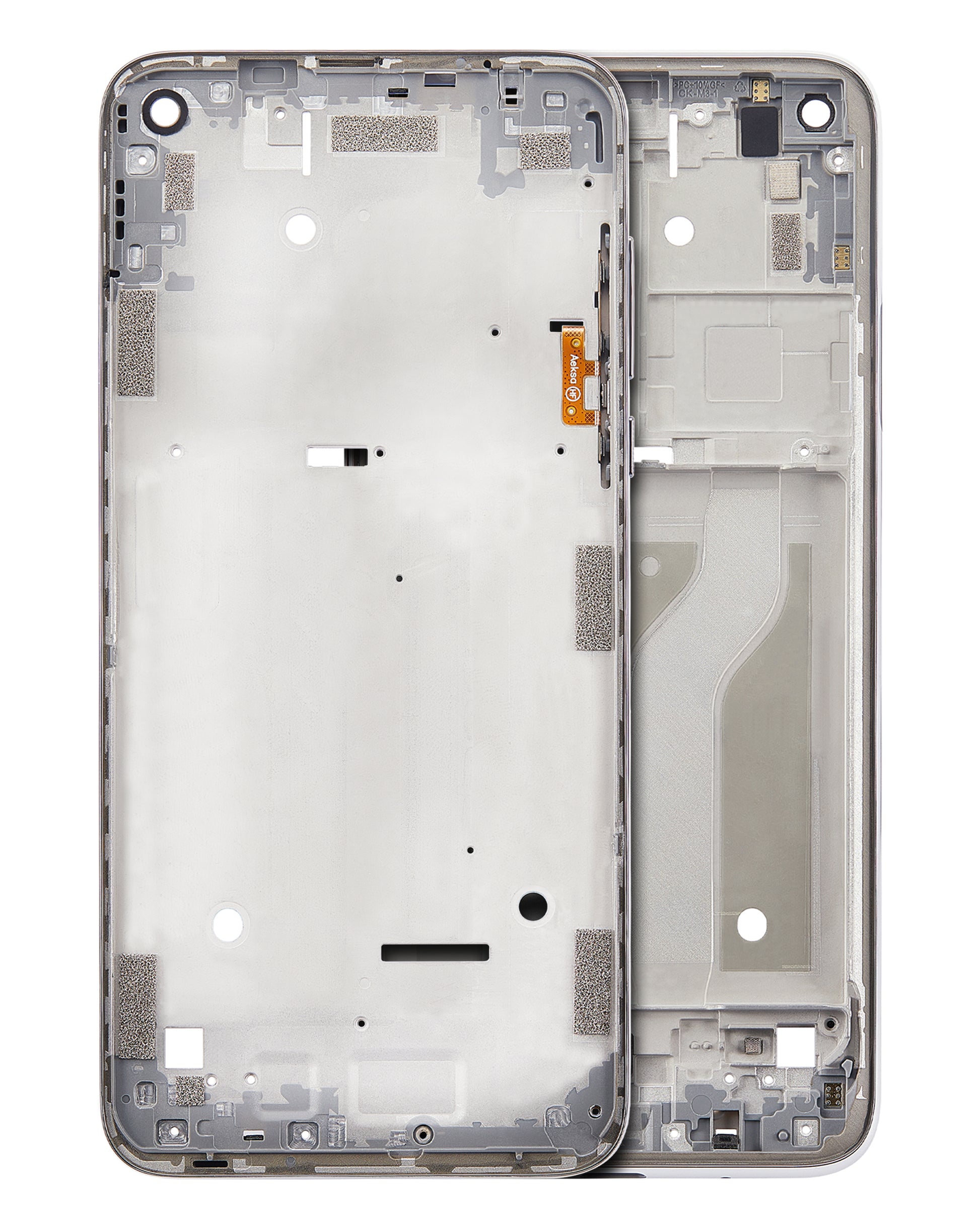 Mid-Frame Housing (With Hard Button) For Motorola Moto G Fast (XT2045-3 / 2020) (Pearl White) | compatible mobile phone replacement part | SKU 107082084523 | product image 1