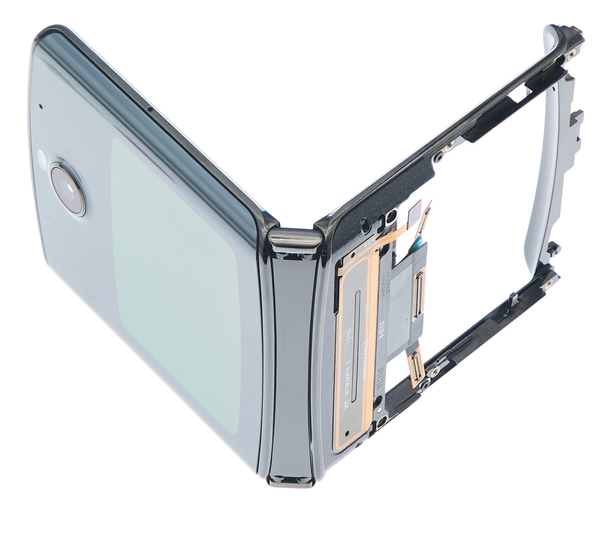 Outer OLED Assembly With Frame For Motorola Razr (XT2000 / 2019) (Refurbished) (Noir - Motorola replacement part image 3