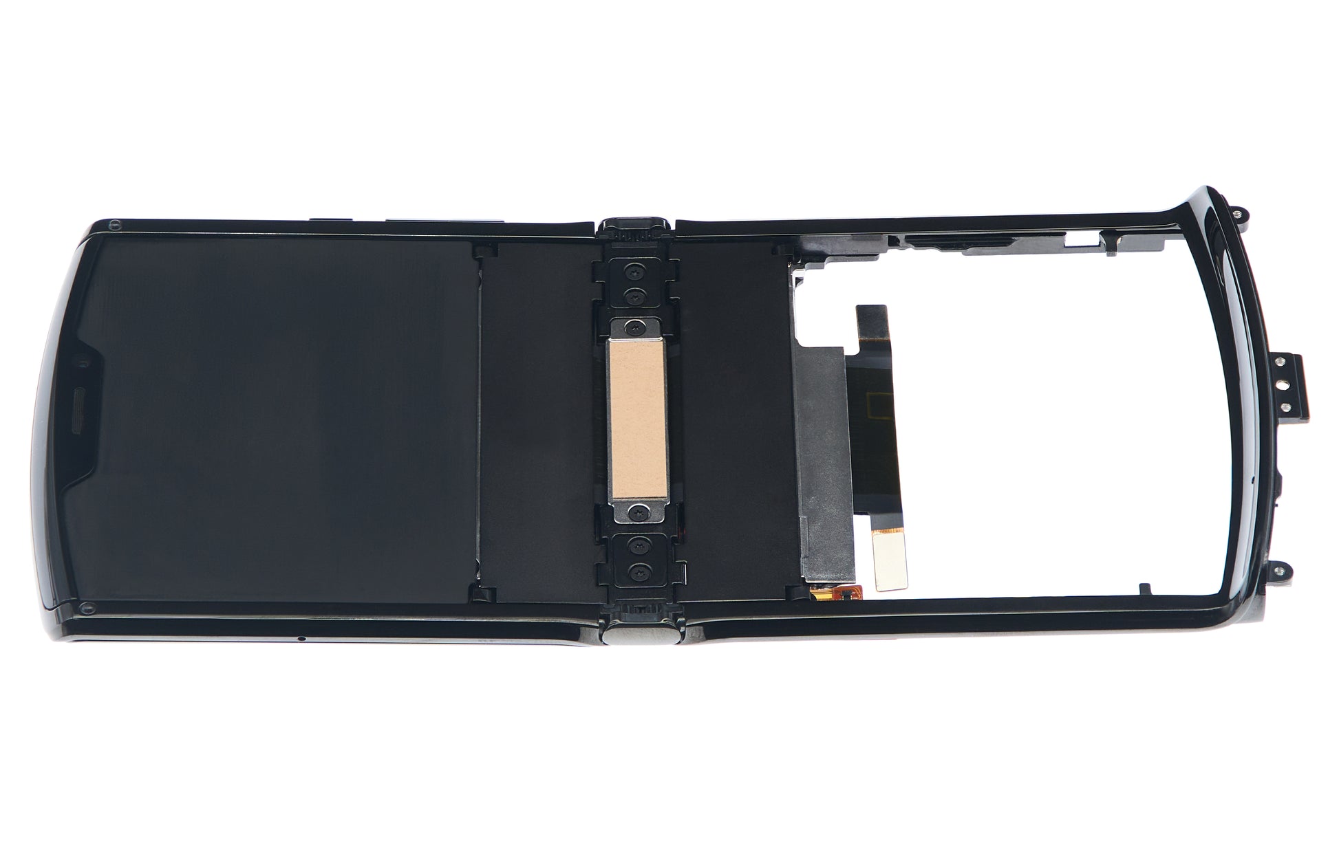 Outer OLED Assembly With Frame For Motorola Razr (XT2000 / 2019) (Refurbished) (Noir - Motorola replacement part image 4