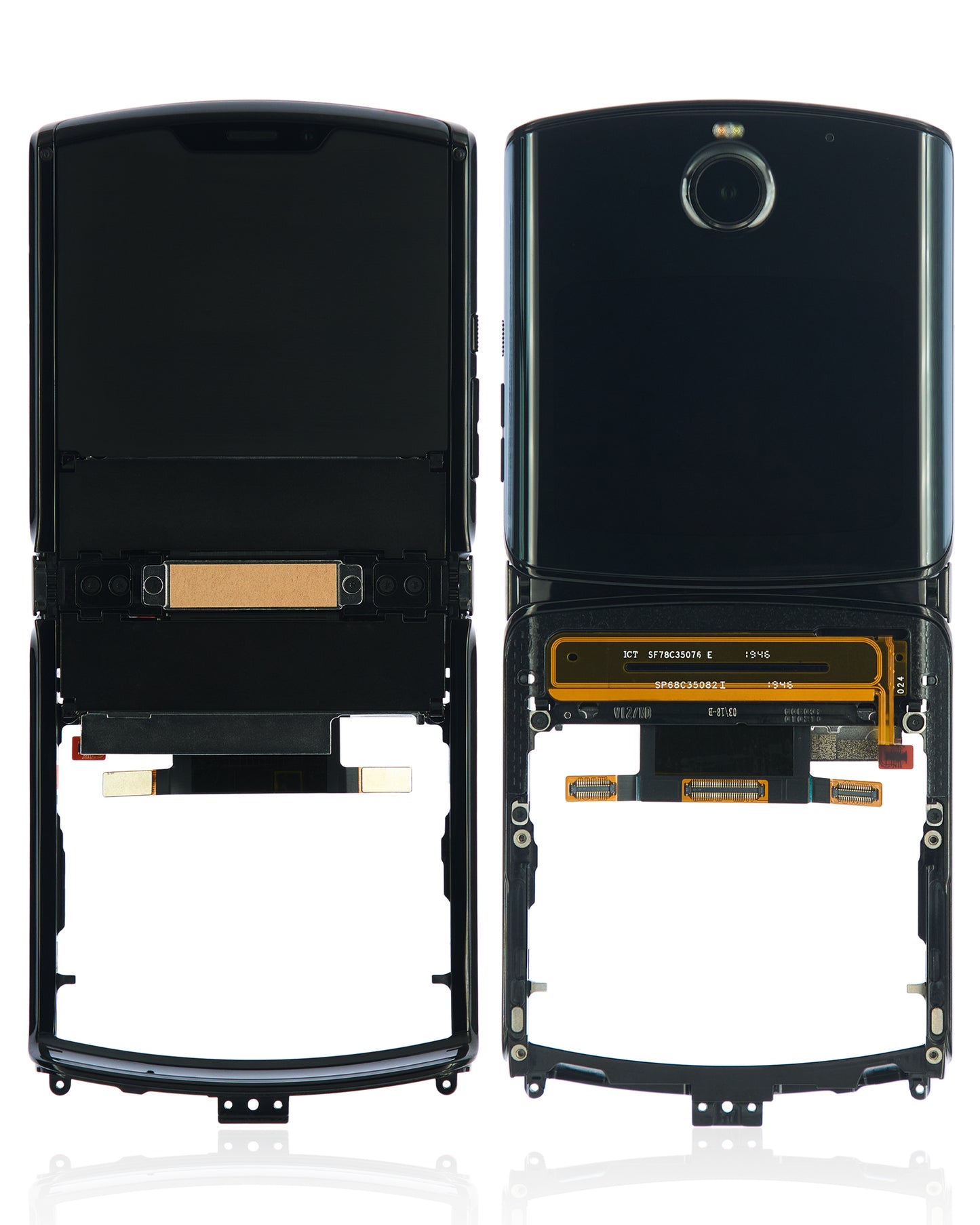 Outer OLED Assembly With Frame For Motorola Razr (XT2000 / 2019) (Refurbished) (Noir - Motorola replacement part image 6