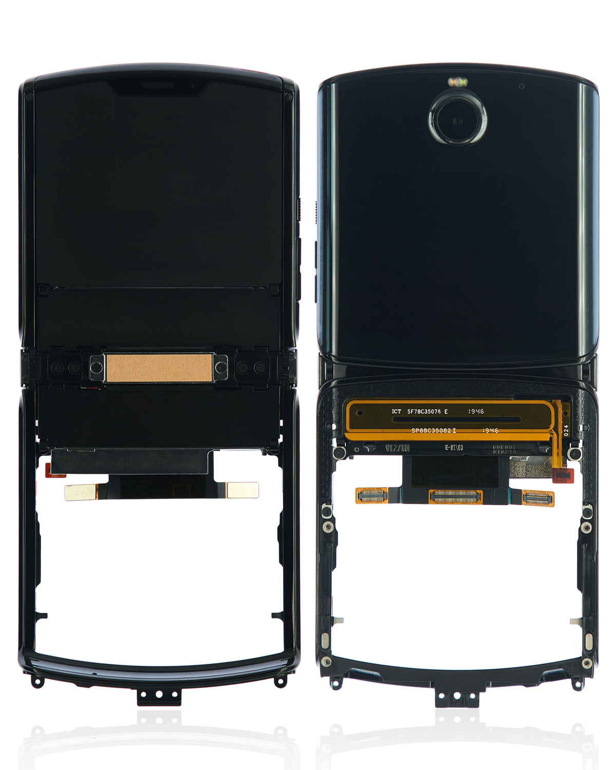 Outer OLED Assembly With Frame For Motorola Razr (XT2000 / 2019) (Refurbished) (Noir - Motorola replacement part image 6