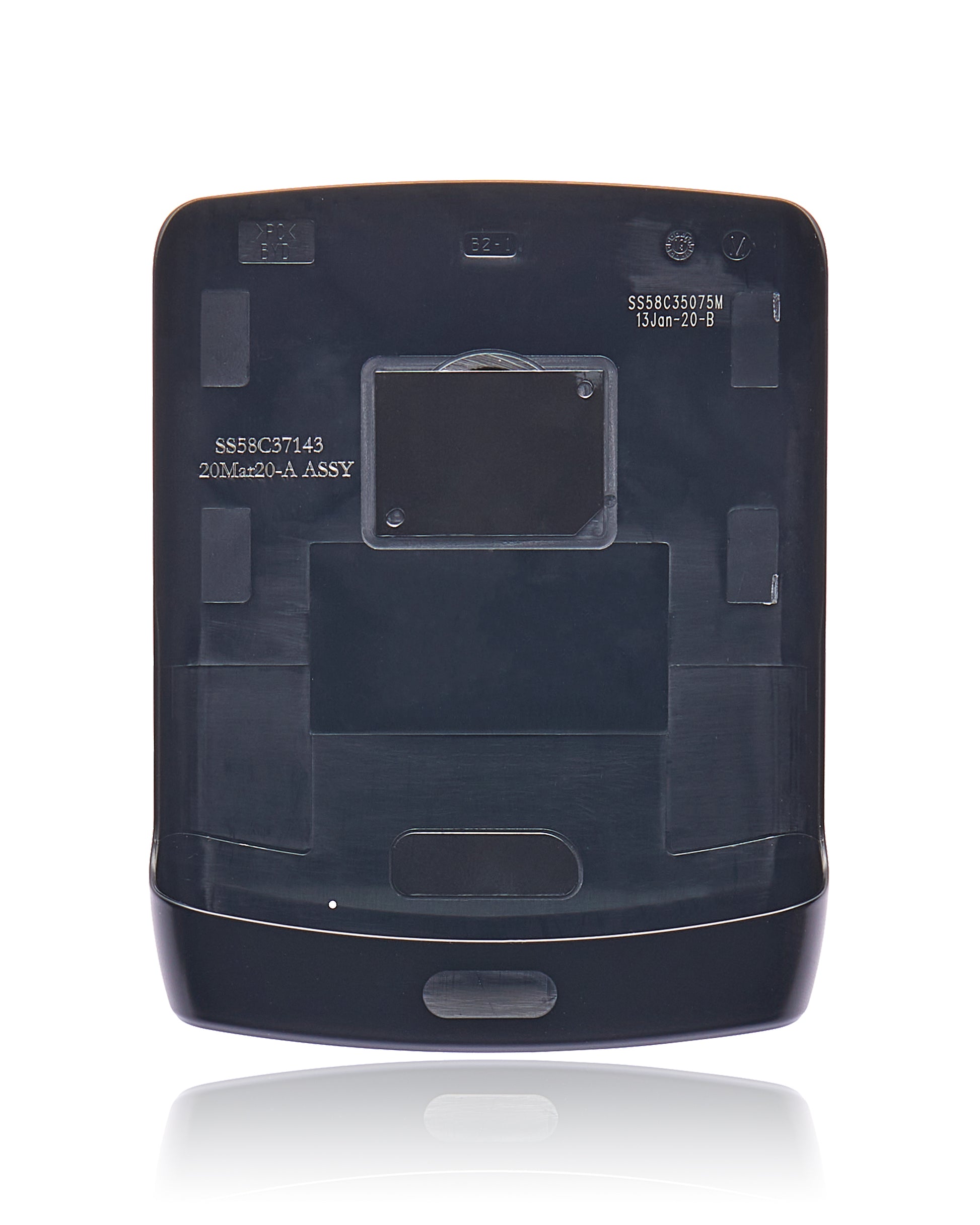 Back cover Glass For Motorola Razr (XT2000-1 / 2019) (Noir Black) - Motorola replacement part image 3