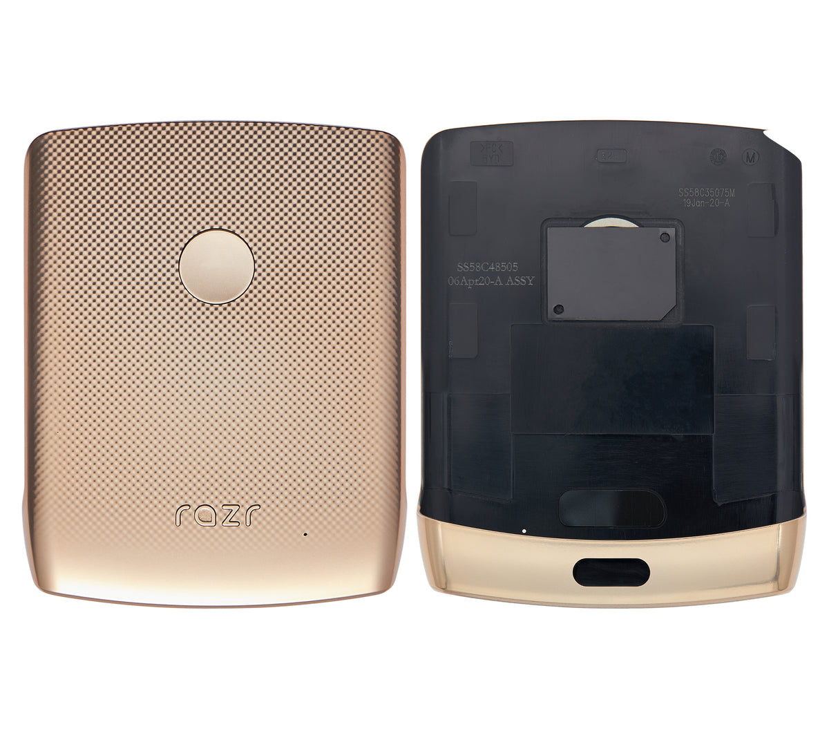 Back cover Glass For Motorola Razr (XT2000-1 / 2019) (Blush Gold) - Motorola replacement part image 6