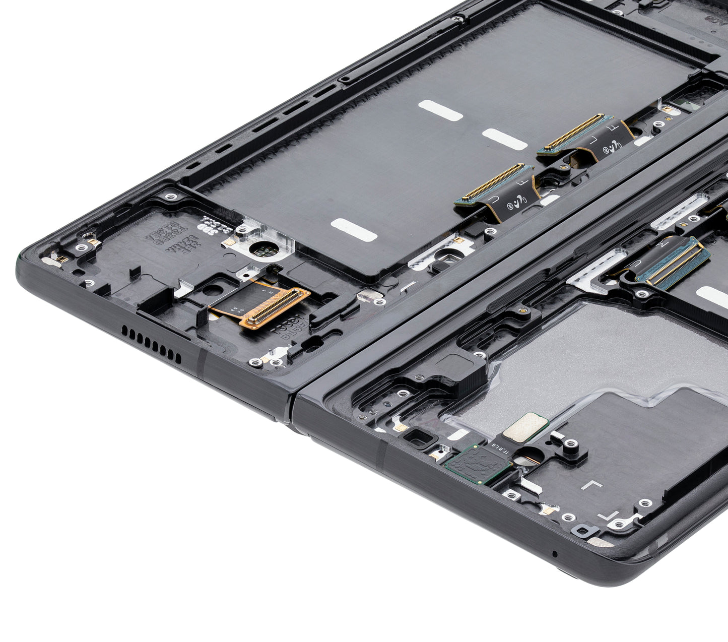Samsung device replacement: Inner OLED Assembly With Frame For Samsung Galaxy Z Fold 2 5G (US & International) (Service Pack) (Mystic Black)