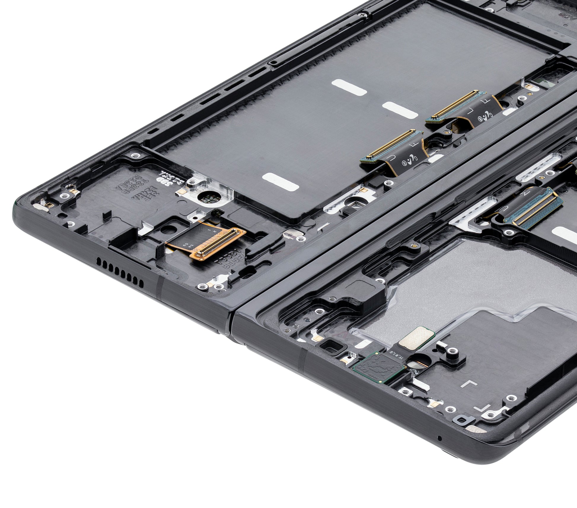 Samsung device replacement: Inner OLED Assembly With Frame For Samsung Galaxy Z Fold 2 5G (US & International) (Service Pack) (Mystic Black)
