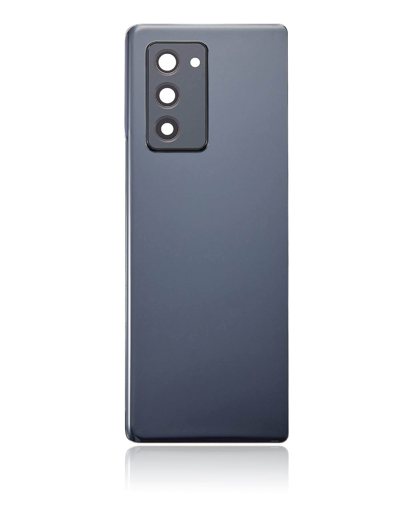 Profile view of Back Cover Glass With Camera Lens For Samsung Galaxy Z Fold 2 5G (Aftermarket Plus) (Mystic Black)