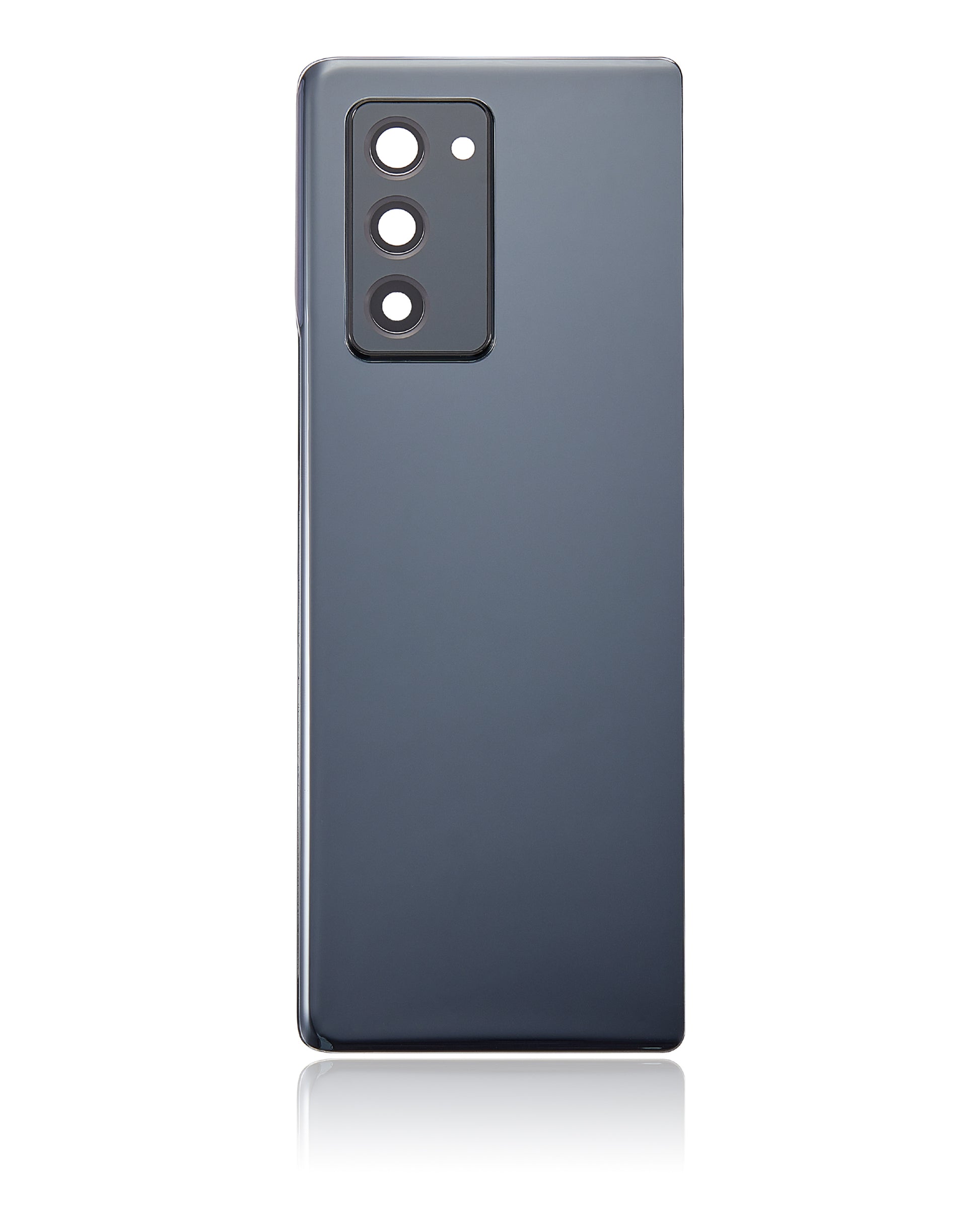Profile view of Back Cover Glass With Camera Lens For Samsung Galaxy Z Fold 2 5G (Aftermarket Plus) (Mystic Black)