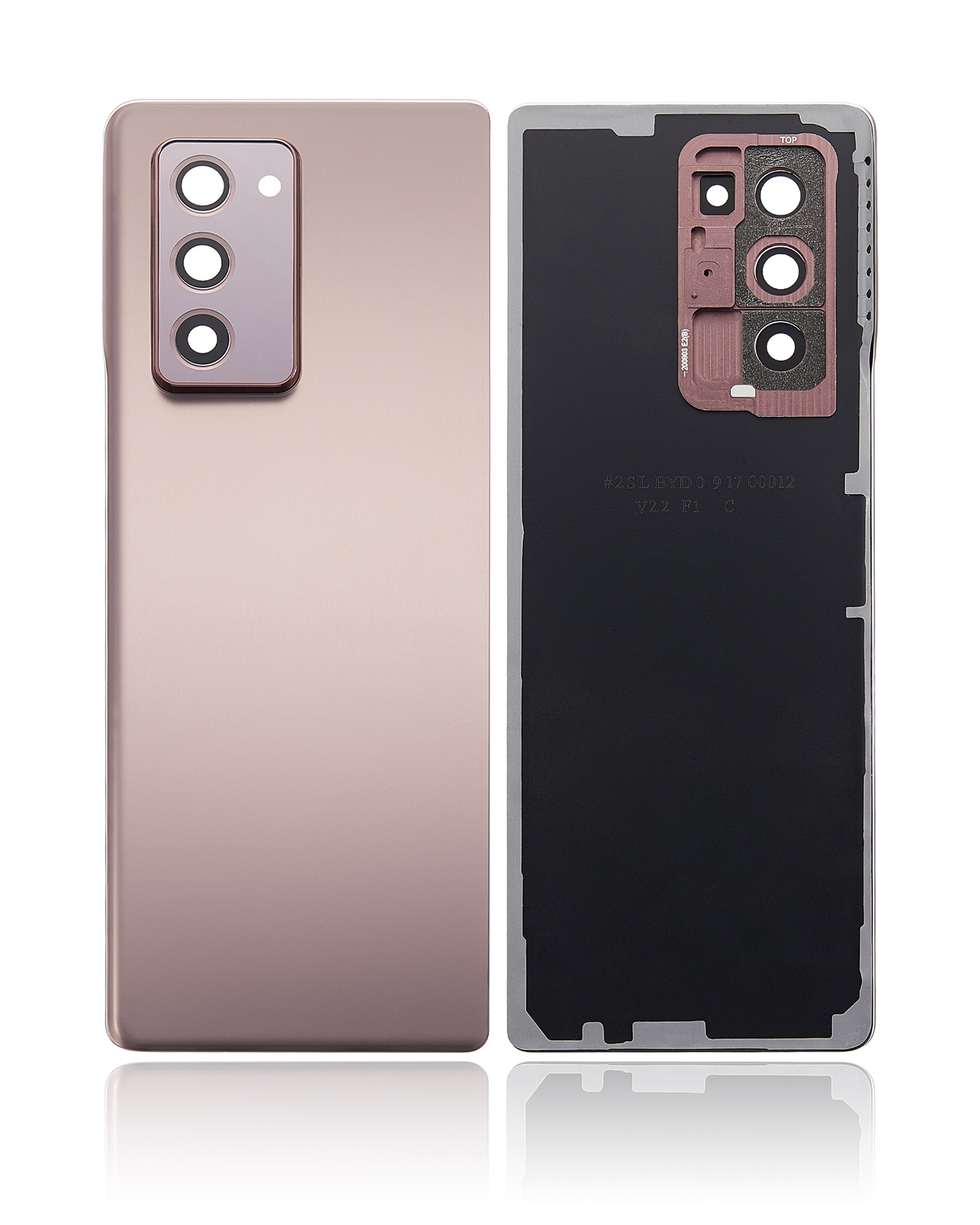 Premium quality Back Cover Glass With Camera Lens For Samsung Galaxy Z Fold 2 5G (Aftermarket Plus) (Mystic Bronze) part