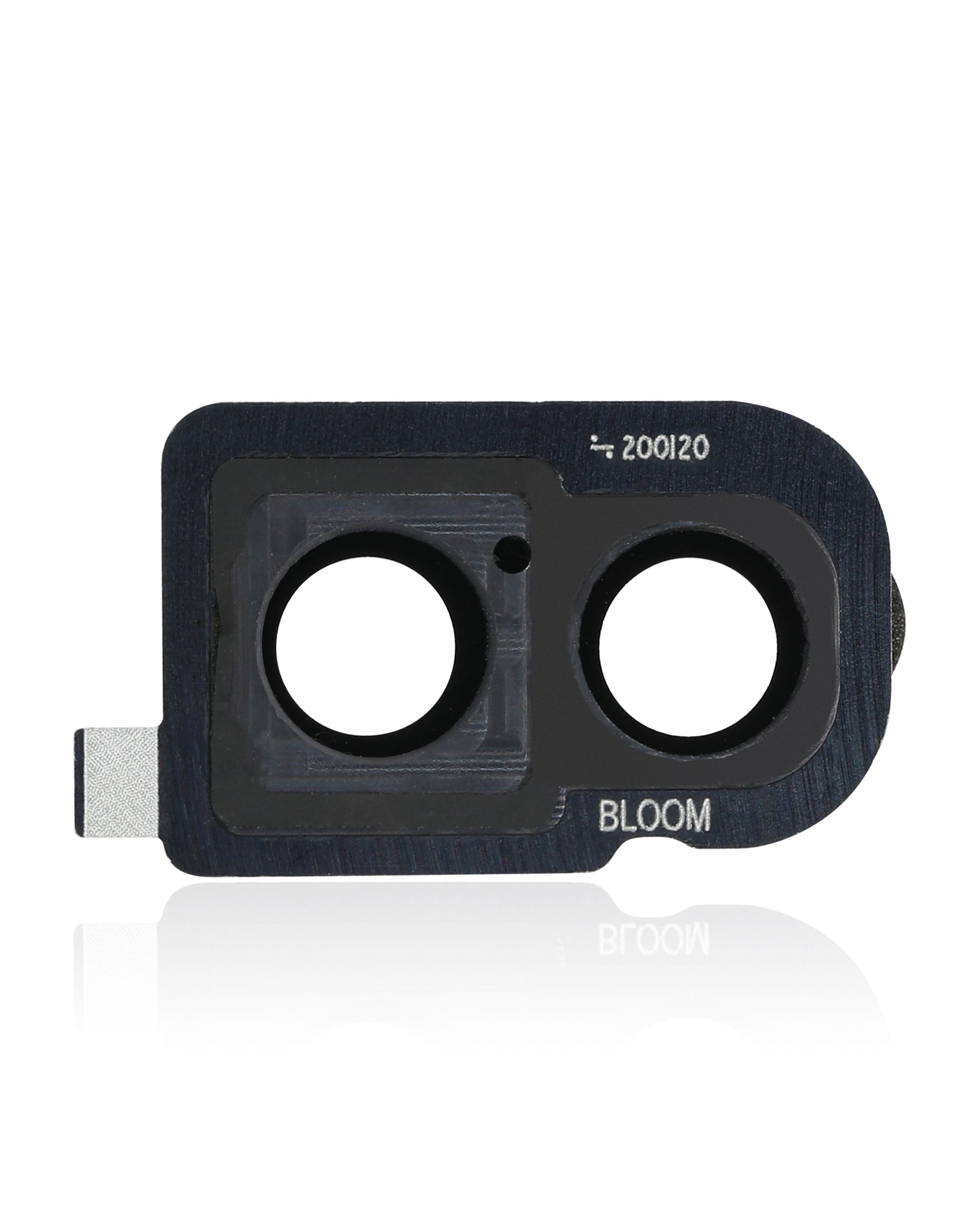 Back Camera Lens With Bracket / Bezel For Samsung Galaxy Z Flip 4G (F700) / Z Flip 5G (F707) (Mirror Black) - Back View