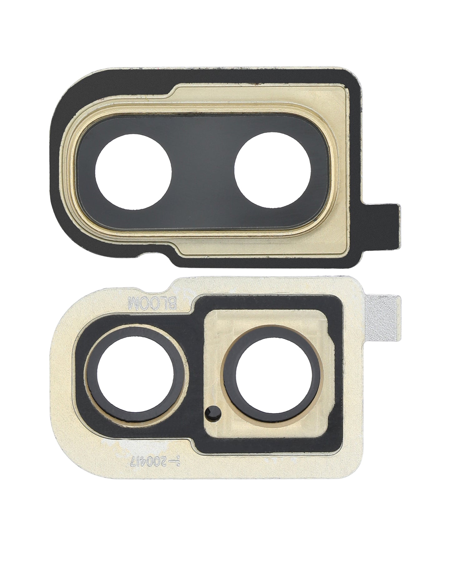 Back Camera Lens With Bracket / Bezel For Samsung Galaxy Z Flip 4G (F700) / Z Flip 5G (F707) (Mirror Gold） - Side View