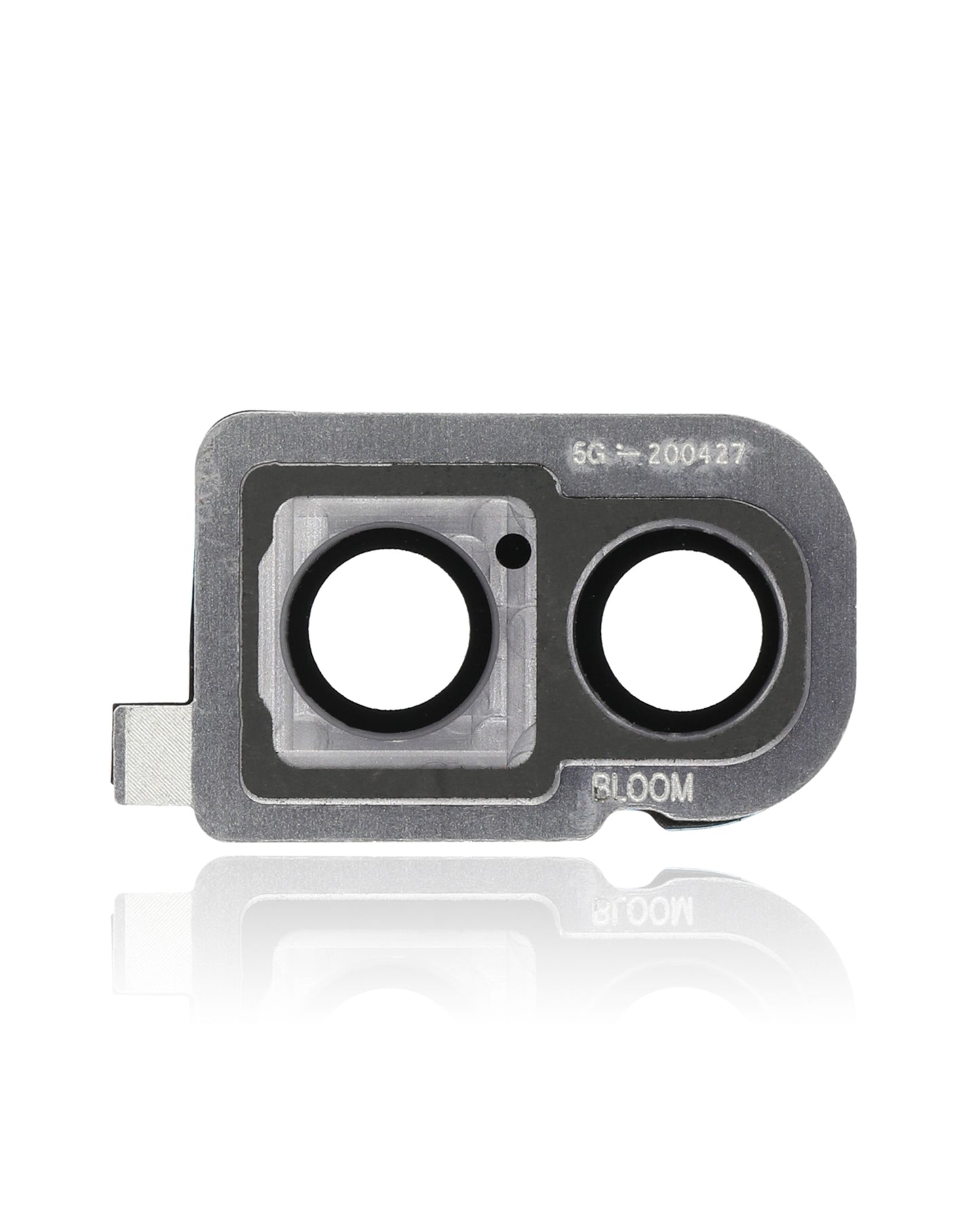 Back Camera Lens With Bracket / Bezel For Samsung Galaxy Z Flip 4G (F700) / Z Flip 5G (F707) (Mystic Gray) - Back View