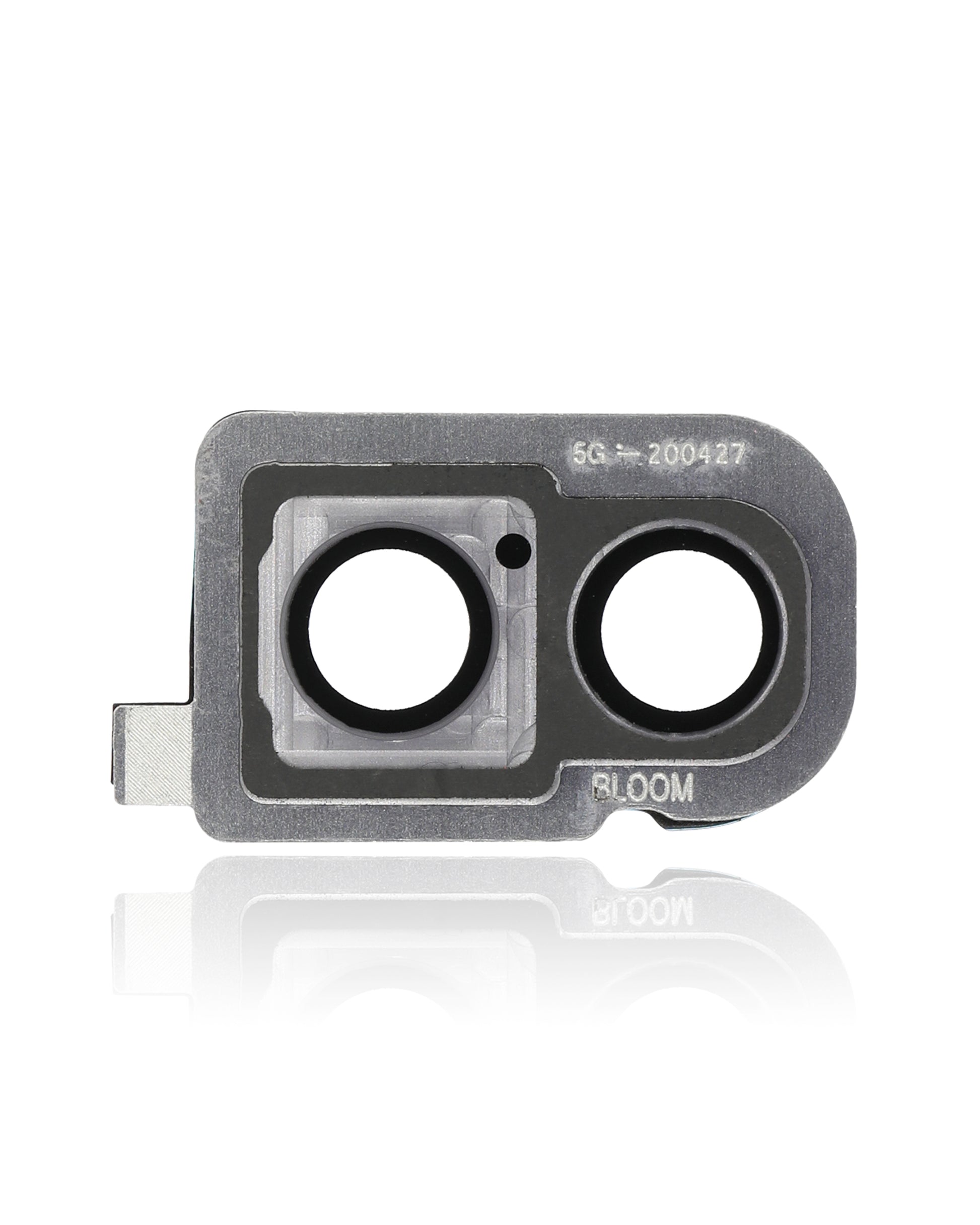 Back Camera Lens With Bracket / Bezel For Samsung Galaxy Z Flip 4G (F700) / Z Flip 5G (F707) (Mystic Gray) - Back View