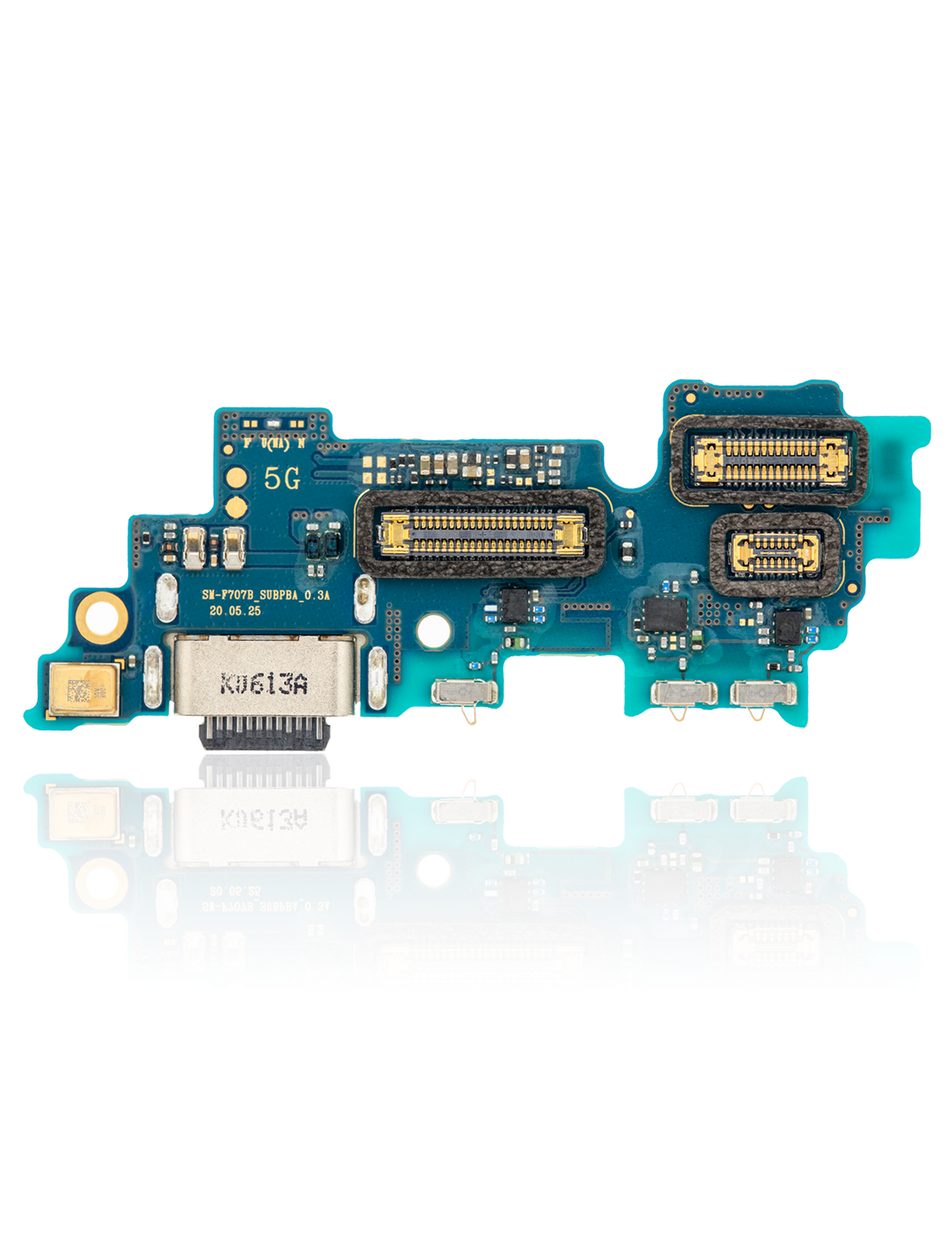 Charging Board With Microphone For Samsung Galaxy Z Flip 5G (F707U) (US Version) (Premium) - Back View