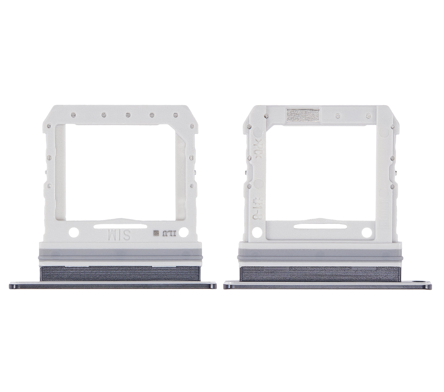 Single Sim Card Tray For Samsung Galaxy Z Flip 4G (F700) / Z Flip 5G (F707) (Mirror Black) - Side View