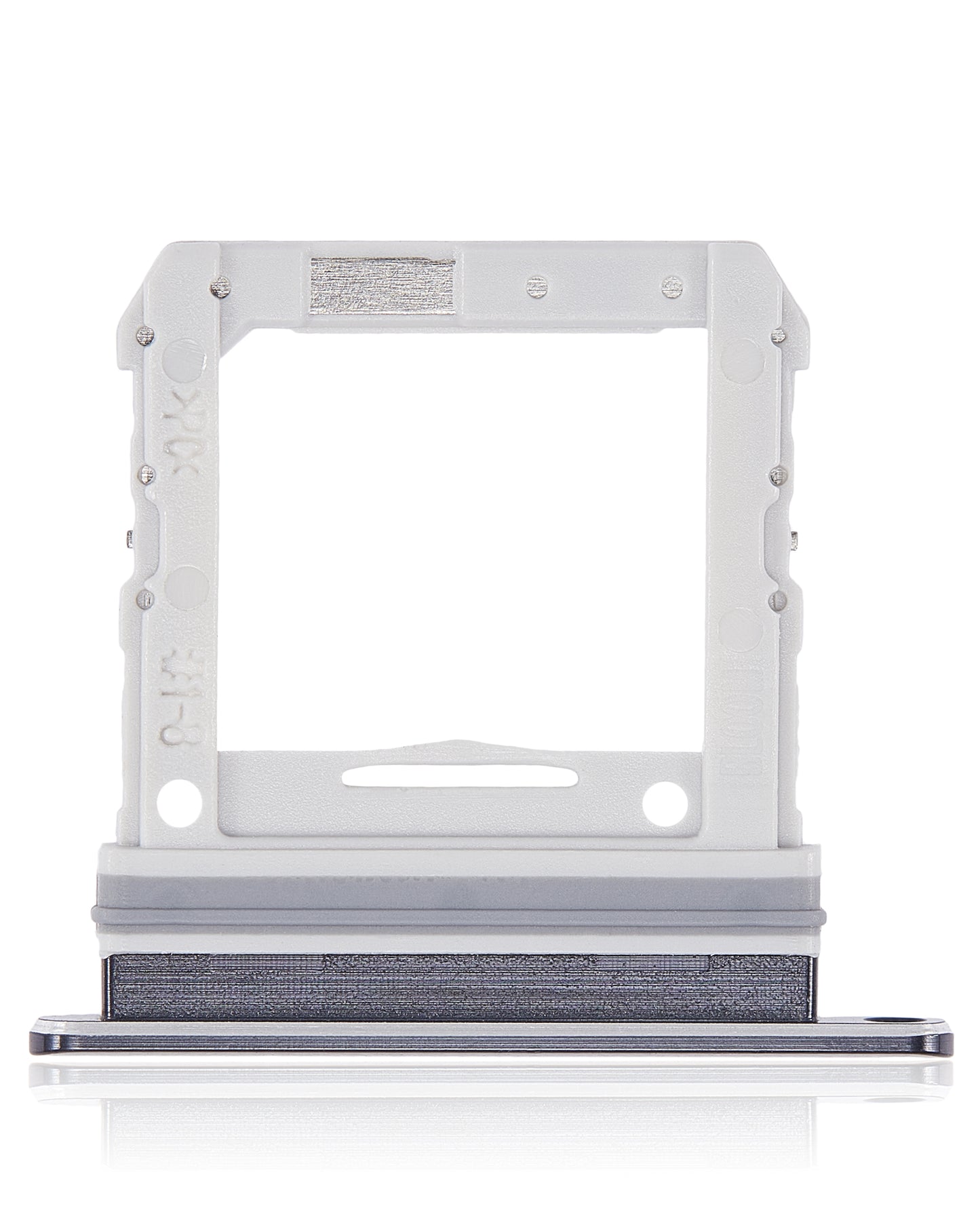 Single Sim Card Tray For Samsung Galaxy Z Flip 4G (F700) / Z Flip 5G (F707) (Mirror Black) - Back View