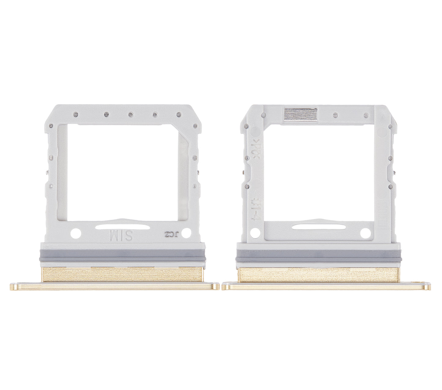 Single Sim Card Tray For Samsung Galaxy Z Flip 4G (F700) / Z Flip 5G (F707) (Mirror Gold) - Side View