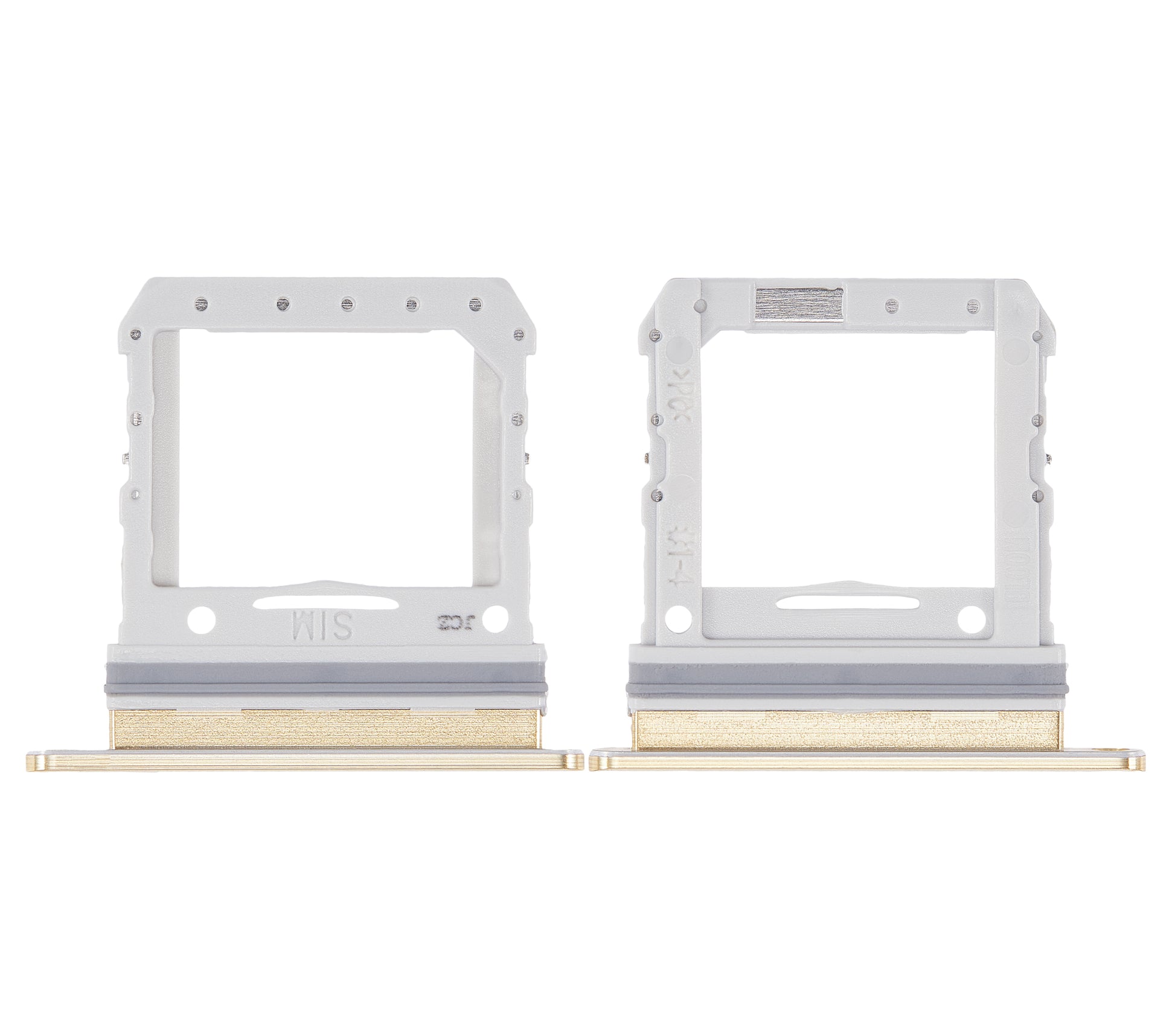 Single Sim Card Tray For Samsung Galaxy Z Flip 4G (F700) / Z Flip 5G (F707) (Mirror Gold) - Side View