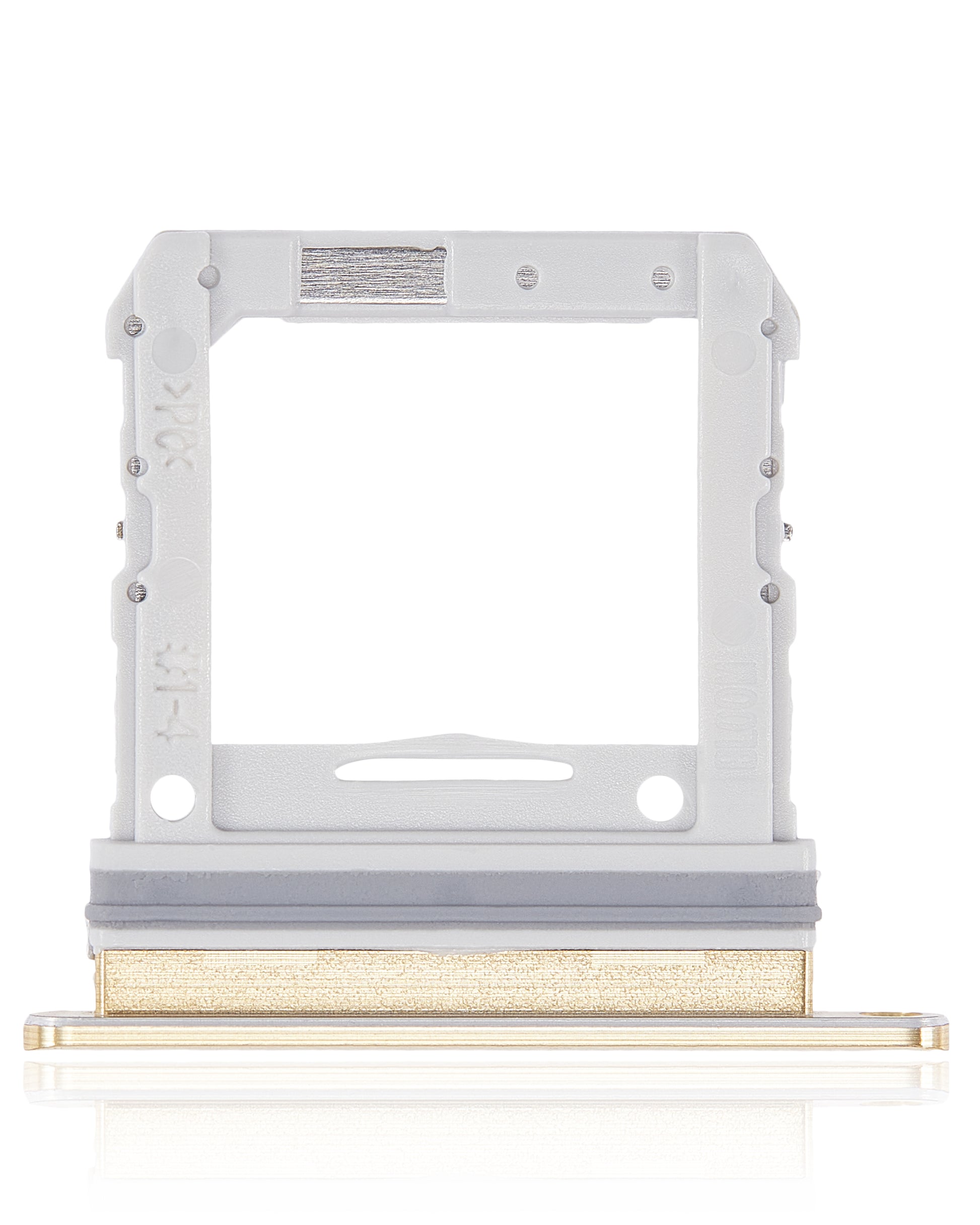 Single Sim Card Tray For Samsung Galaxy Z Flip 4G (F700) / Z Flip 5G (F707) (Mirror Gold) - Back View
