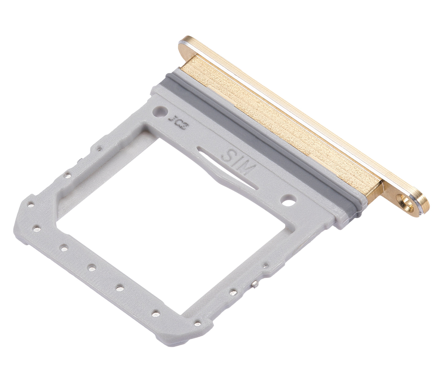 Single Sim Card Tray For Samsung Galaxy Z Flip 4G (F700) / Z Flip 5G (F707) (Mirror Gold) - Detailed View