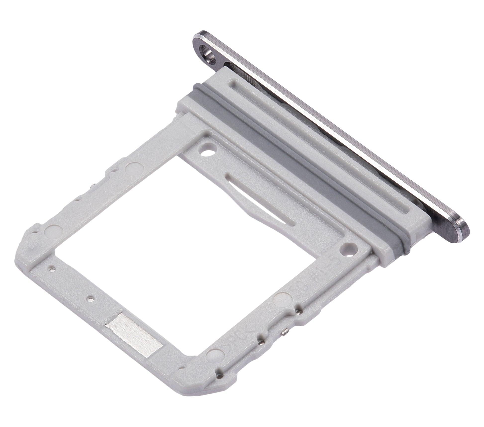 Single Sim Card Tray For Samsung Galaxy Z Flip 4G (F700) / Z Flip 5G (F707) (Mystic Gray) - View 5