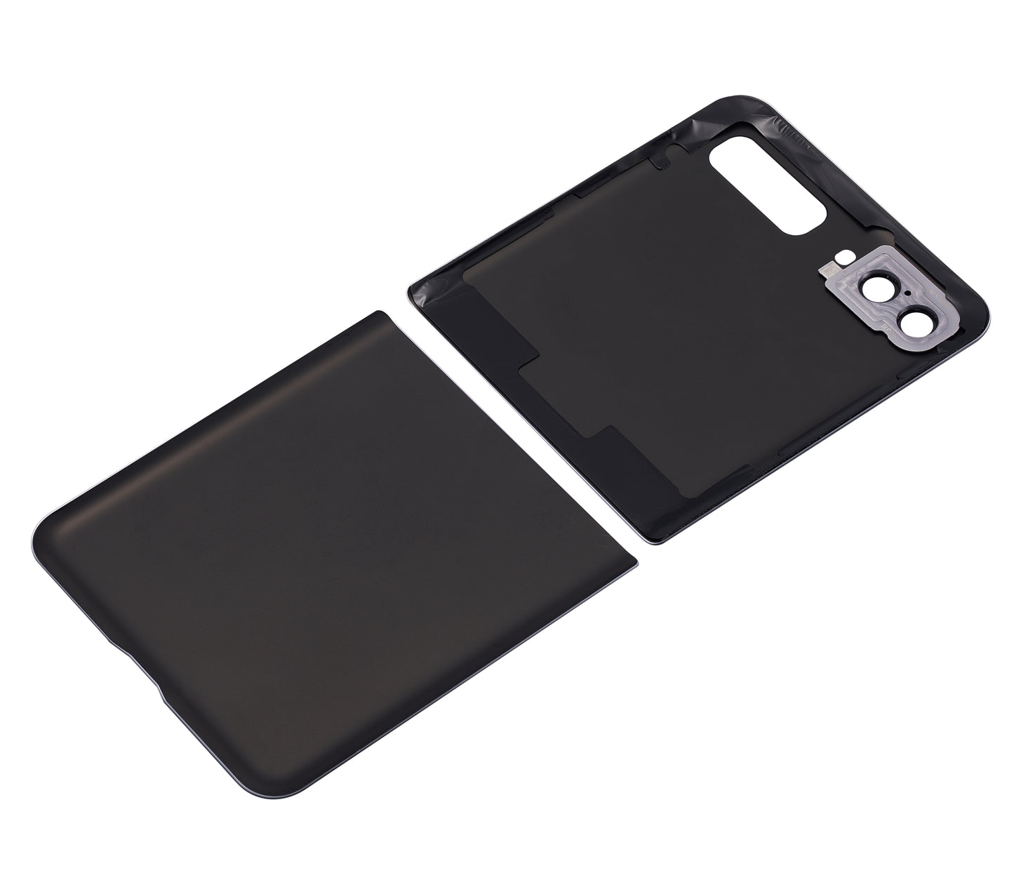 Top & Bottom Back Cover Glass With Camera Lens For Samsung Galaxy Z Flip 4G (F700) / Z Flip 5G (F707) (Aftermarket Plus) (Mystic Gray) - View 5