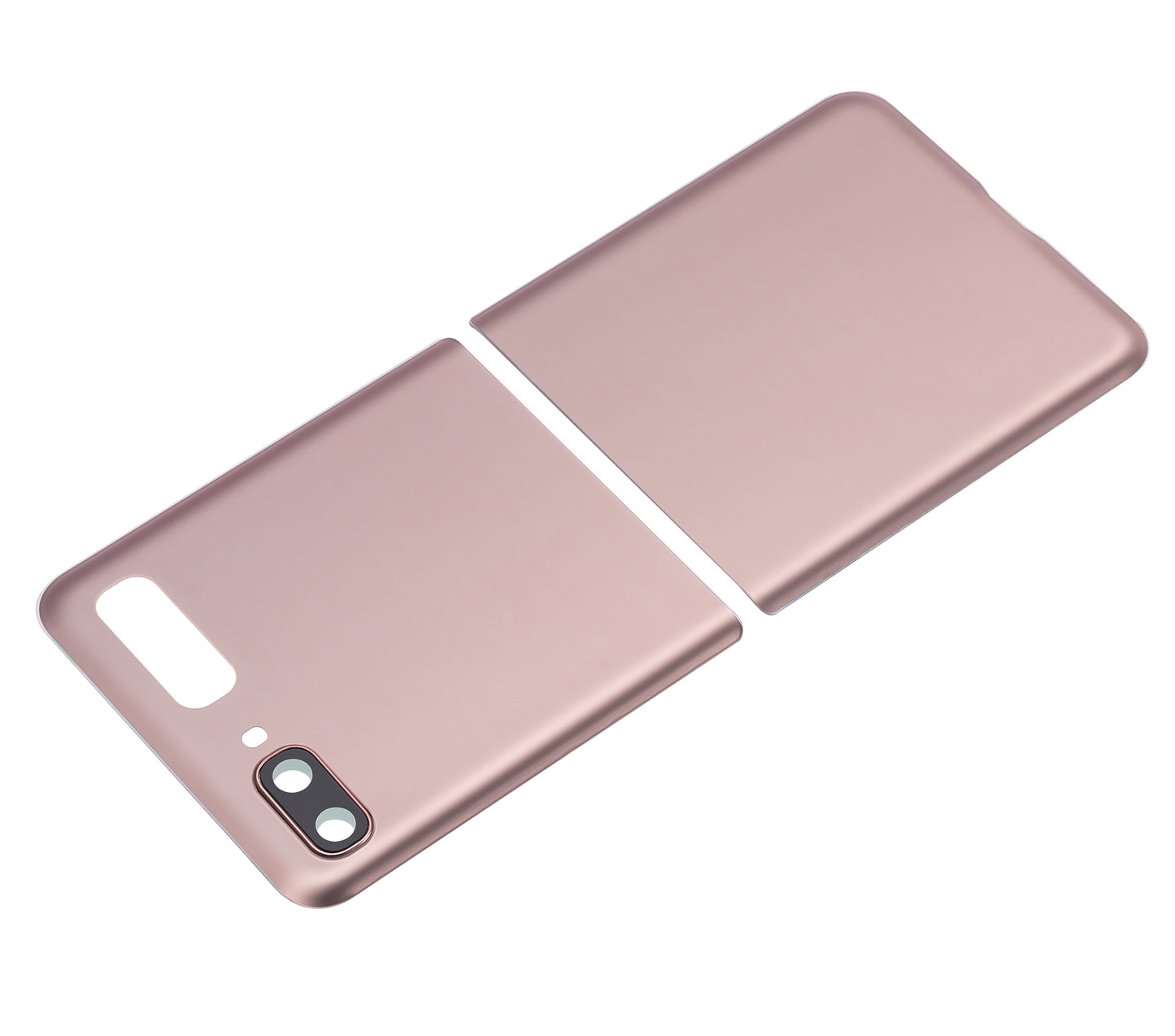 Top & Bottom Back Cover Glass With Camera Lens For Samsung Galaxy Z Flip 4G (F700) / Z Flip 5G (F707) (Aftermarket Plus) (Mystic Bronze) - Detailed View