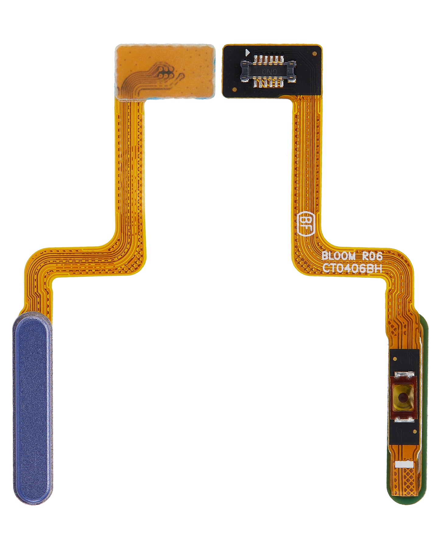 Fingerprint Reader With Flex Cable For Samsung Galaxy Z Flip 4G (F700) / Z Flip 5G (F707) (Mirror Purple) - Side View