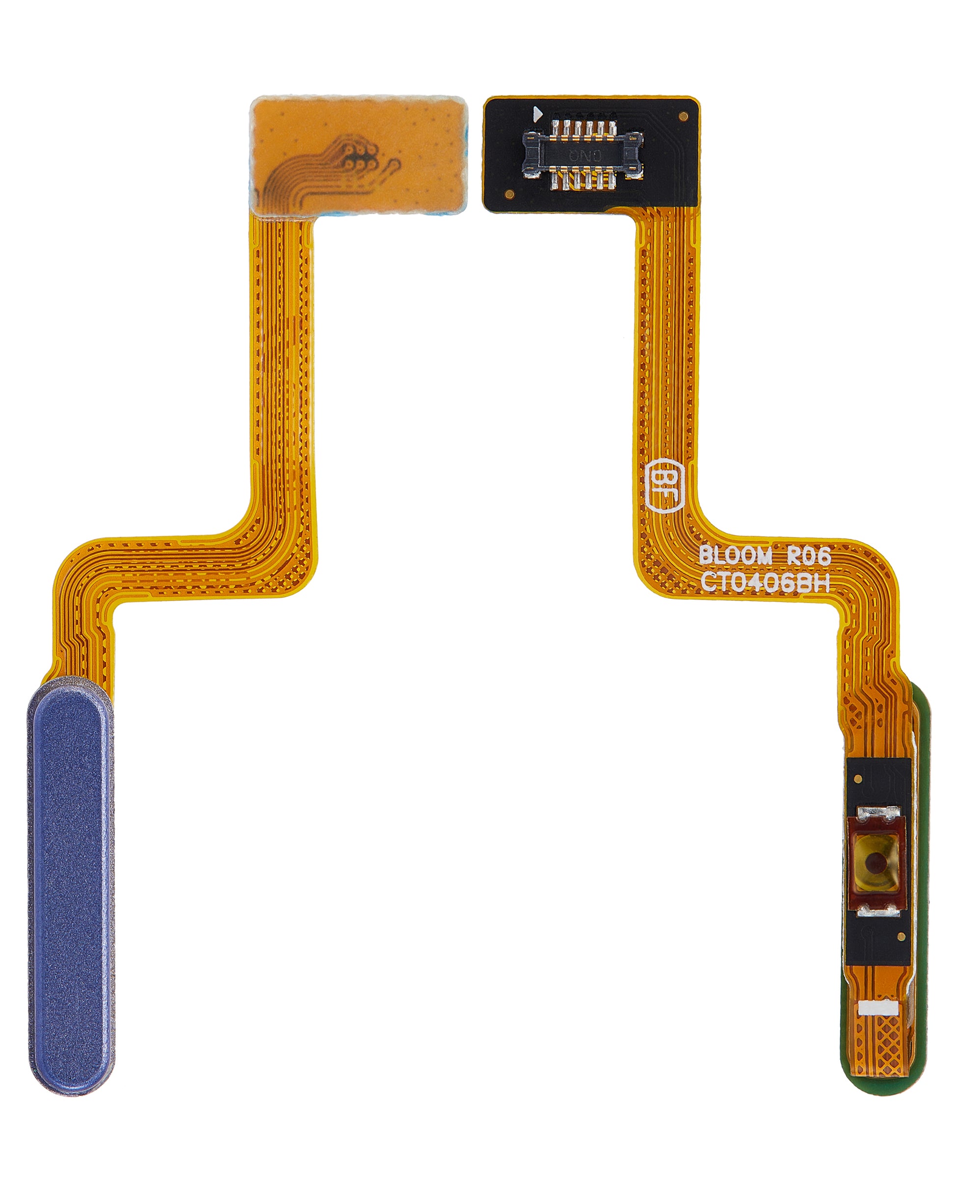 Fingerprint Reader With Flex Cable For Samsung Galaxy Z Flip 4G (F700) / Z Flip 5G (F707) (Mirror Purple) - Side View