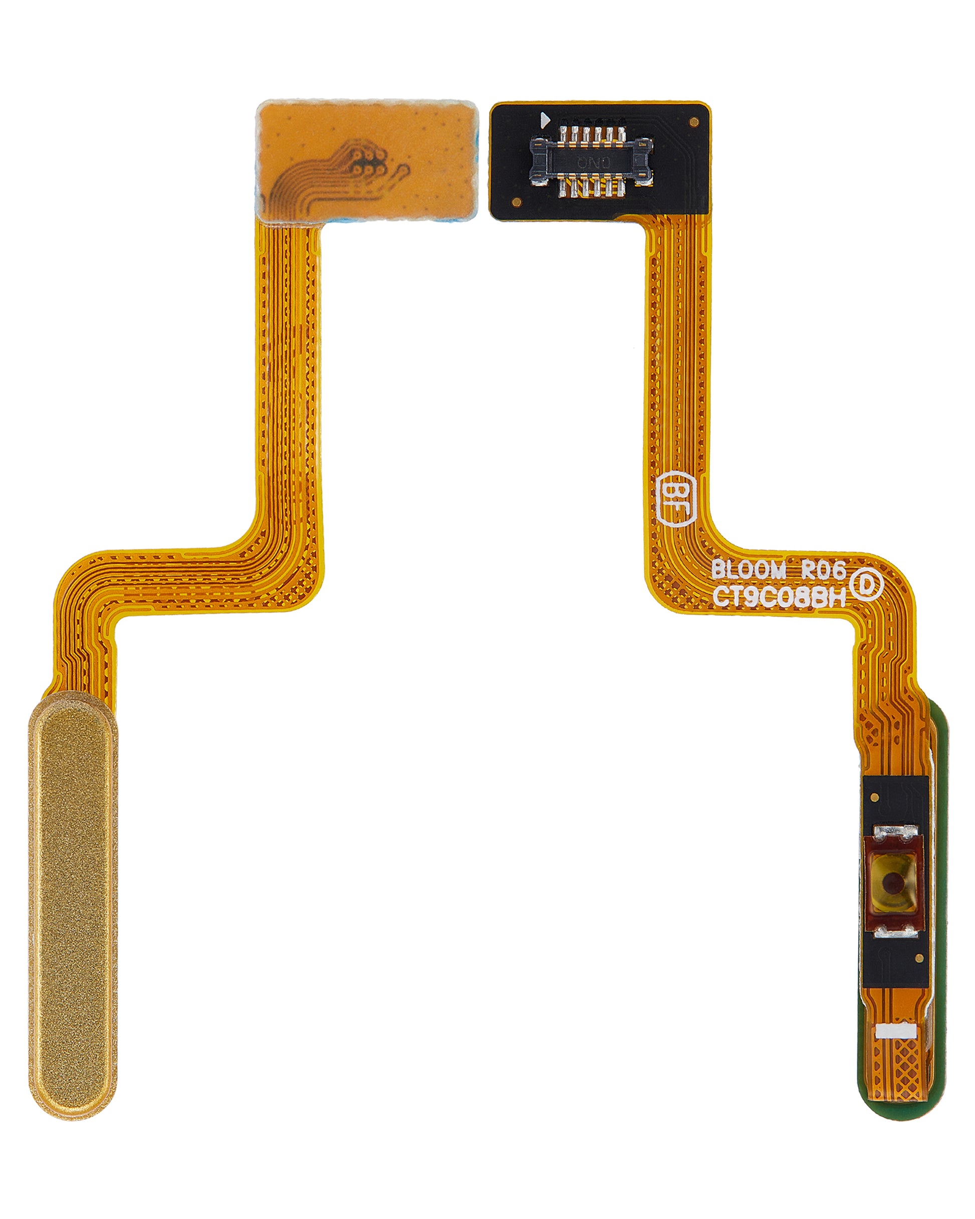 Fingerprint Reader With Flex Cable For Samsung Galaxy Z Flip 4G (F700) / Z Flip 5G (F707) (Mirror Gold) - Side View