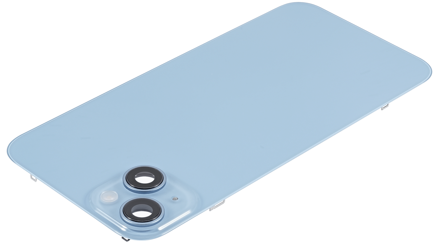 Back Glass w/ MagSafe Magnet For iPhone 14 Plus (Used OEM Pull: Grade A) (Blue)