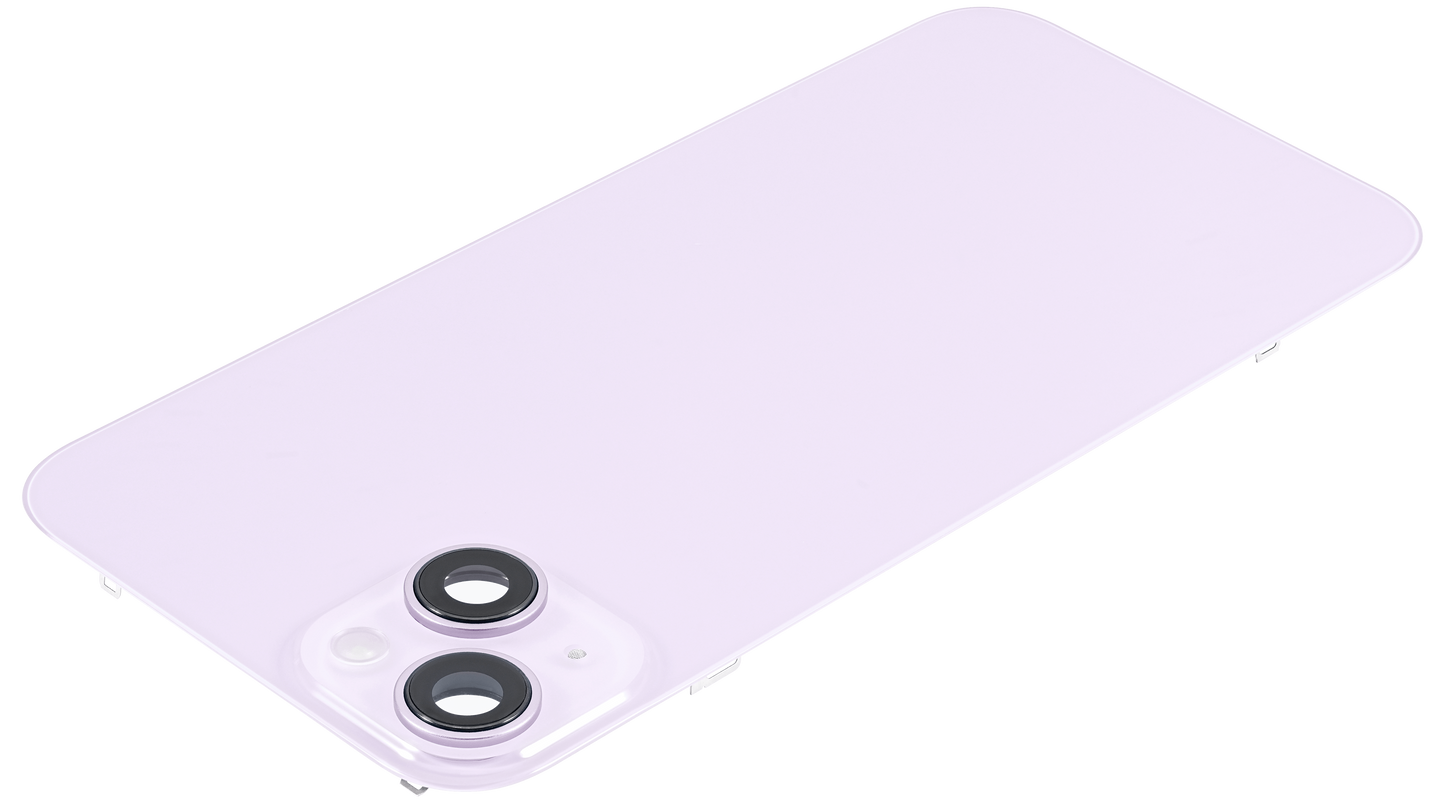 Back Glass w/ MagSafe Magnet For iPhone 14 Plus (Used OEM Pull: Grade A) (Purple)