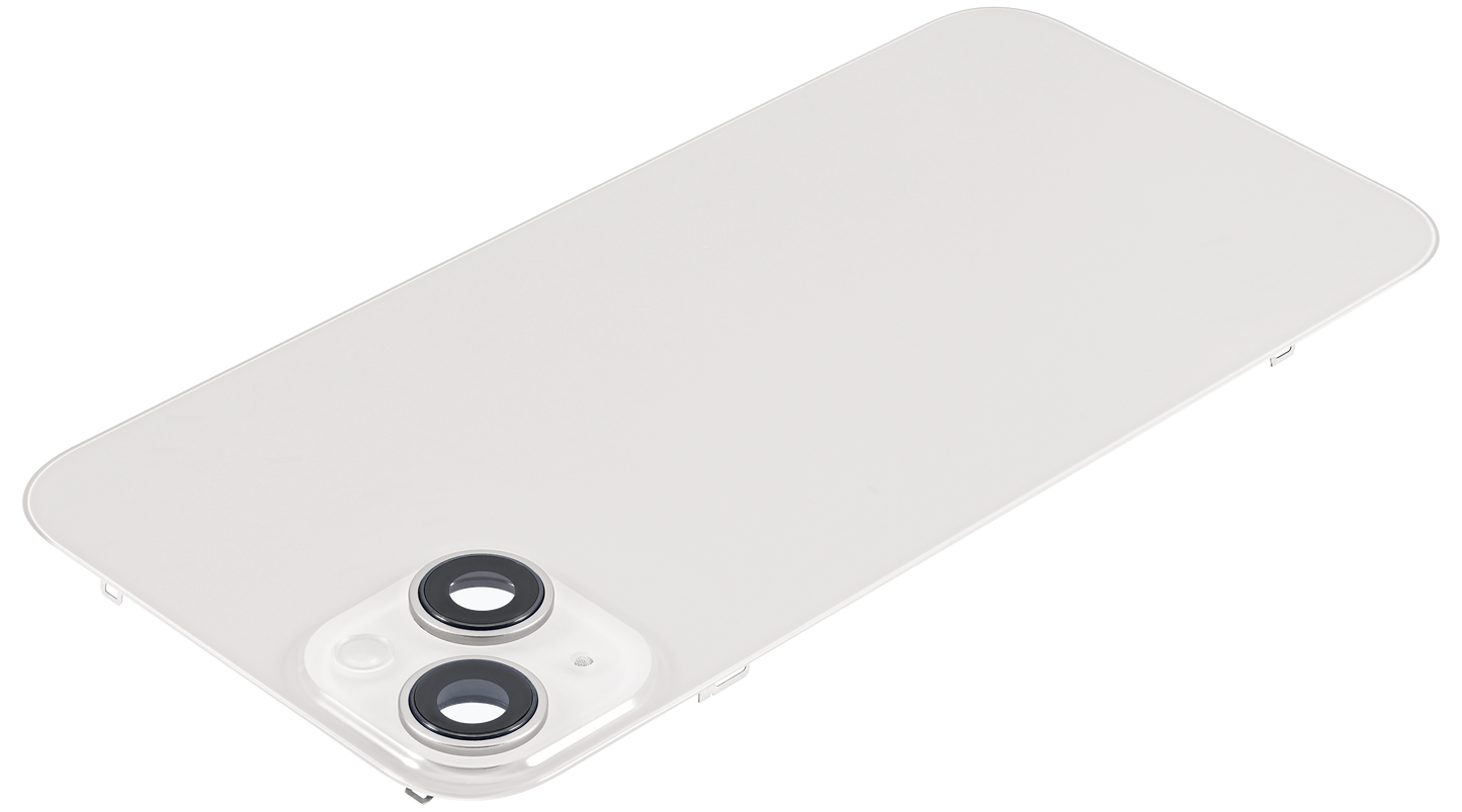 Back Glass w/ MagSafe Magnet For iPhone 14 Plus (Used OEM Pull: Grade A) (Starlight)