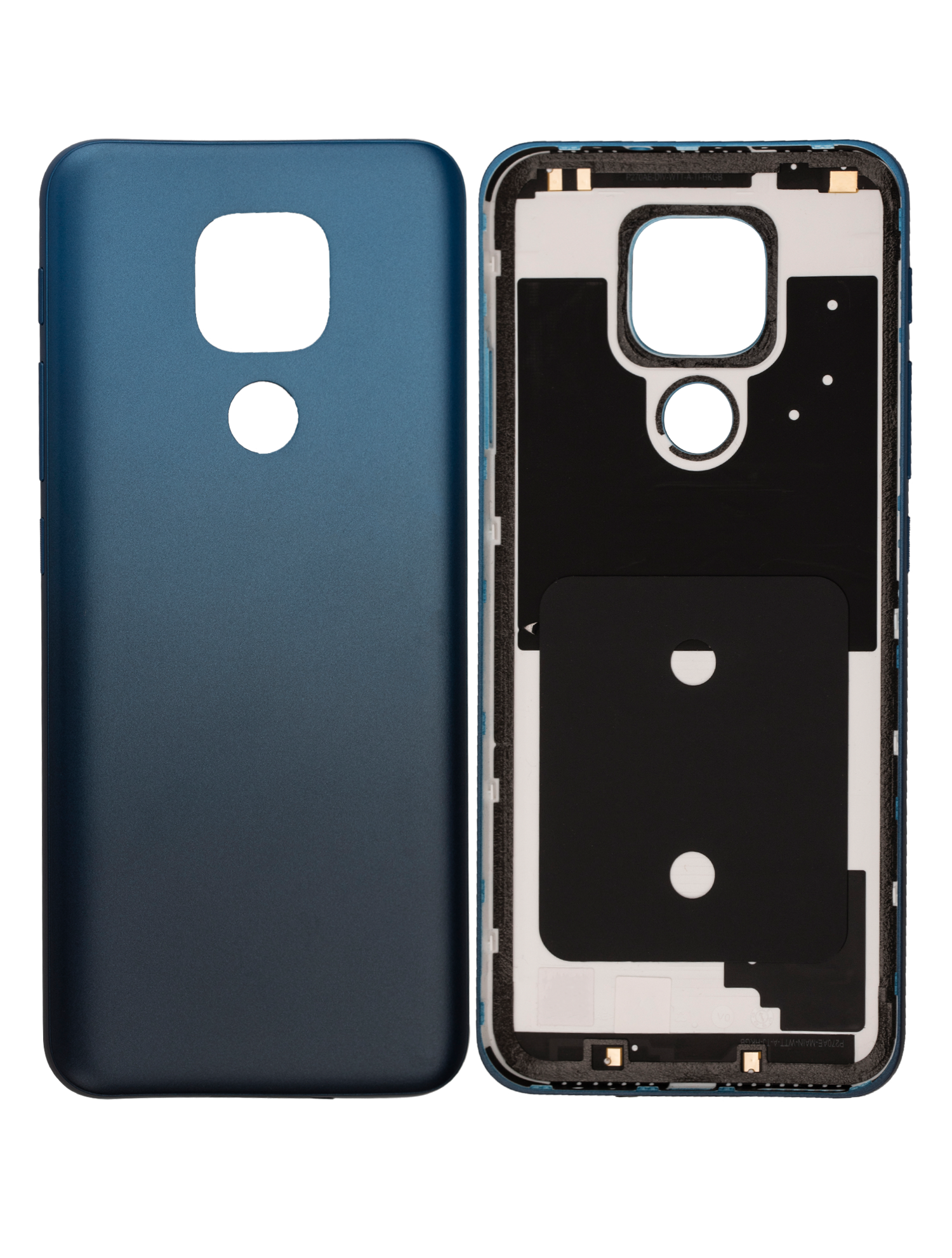 Back cover Glass For Motorola Moto E7 Plus (XT2081 / 2020) (Navy Blue) - image 6